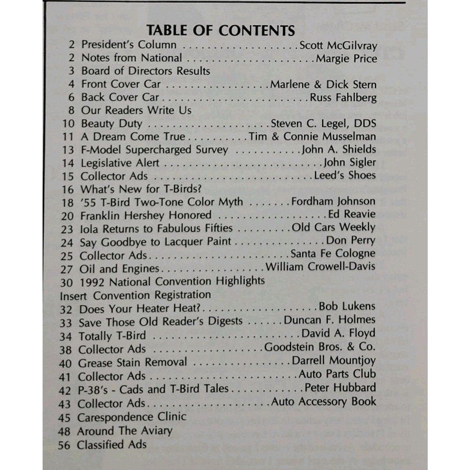 Early Bird Magazine January-February 1992