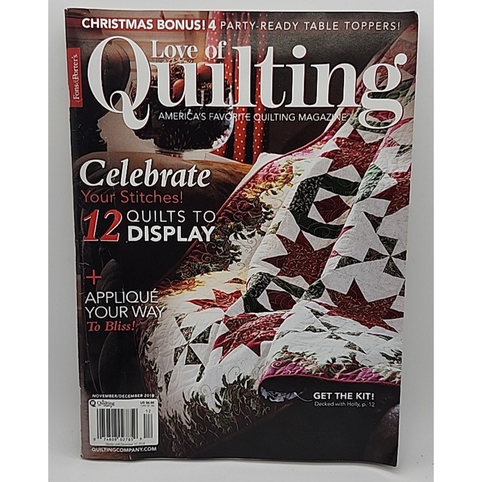 Fons & Porter's Love of Quilting Magazine November/December 2018