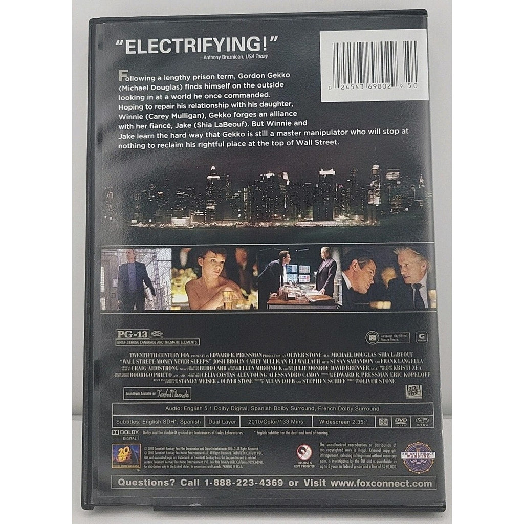 Wall Street: Money Never Sleeps (DVD, 2010)