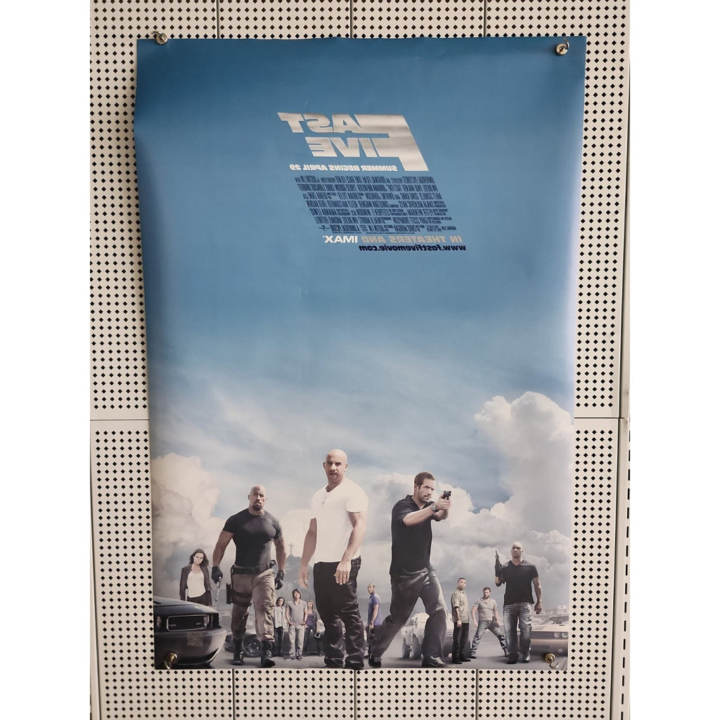 Fast Five 27 X 40 2 Sided Paul Walker Vin Diesel The Rock
