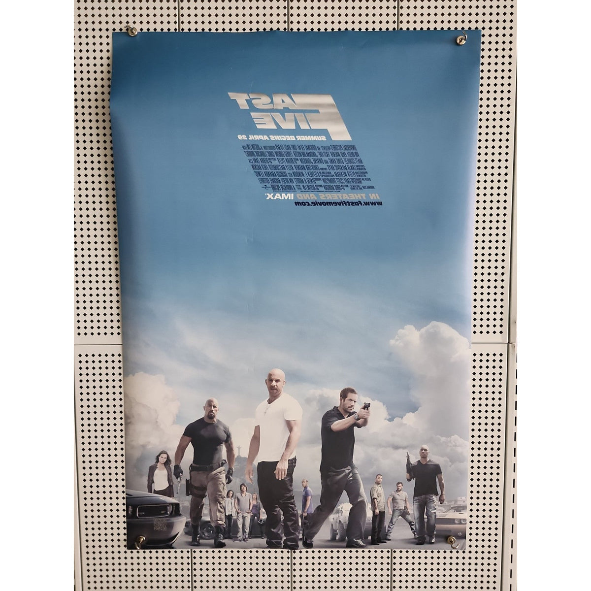 Fast Five 27 X 40 2 Sided Paul Walker Vin Diesel The Rock