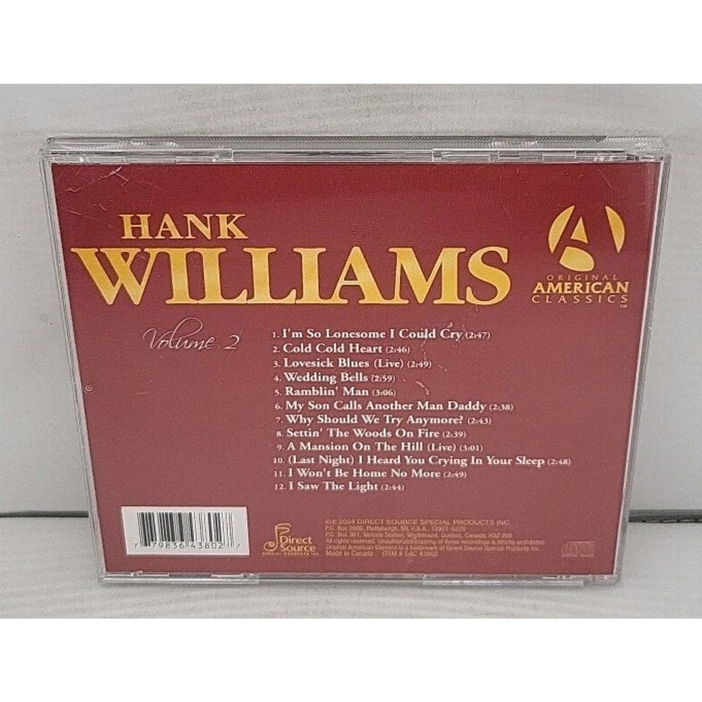 Hank Williams Vol. 2 CD