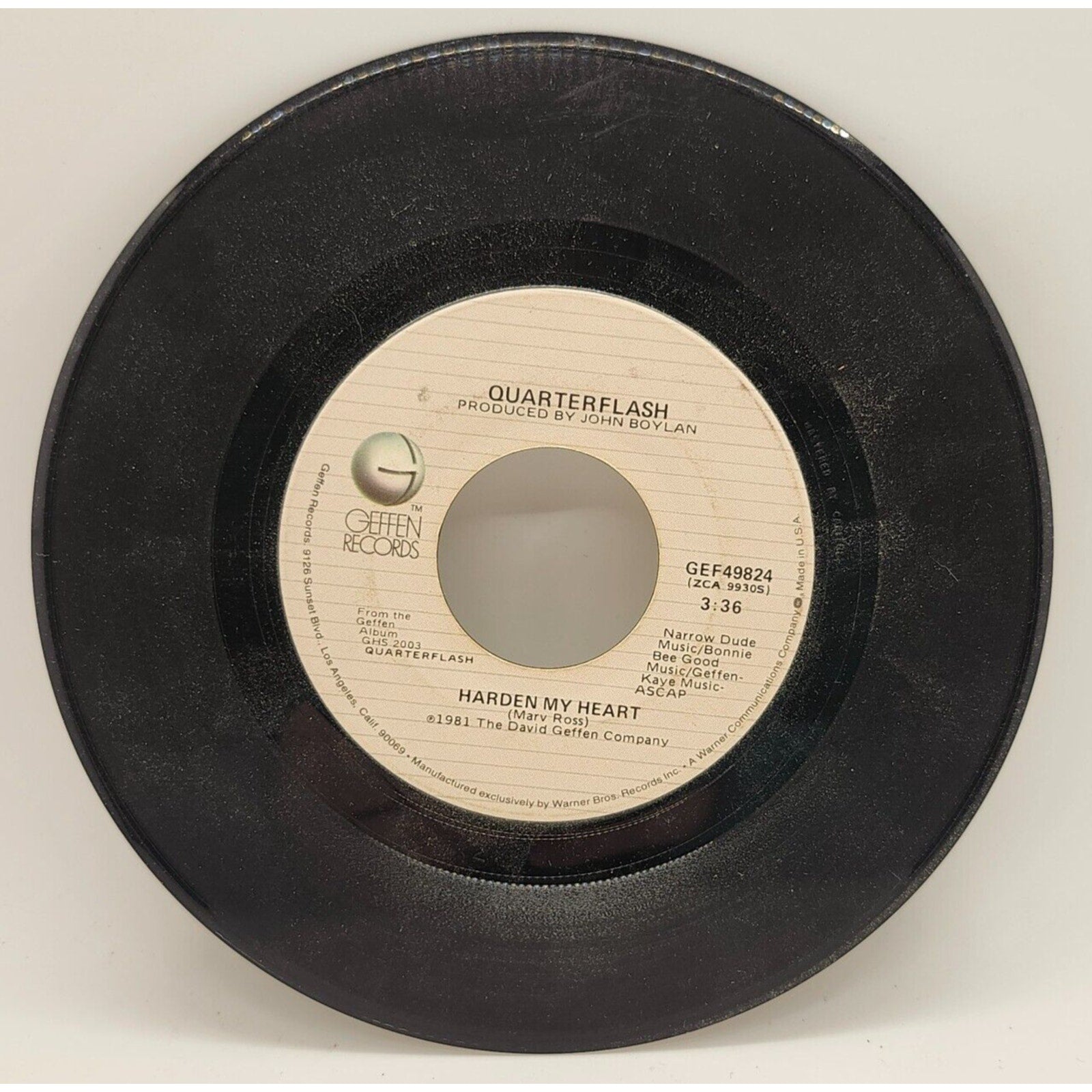 Harden My Heart / Don't Be Lonely By Quarterflash (Record) - GEF49824