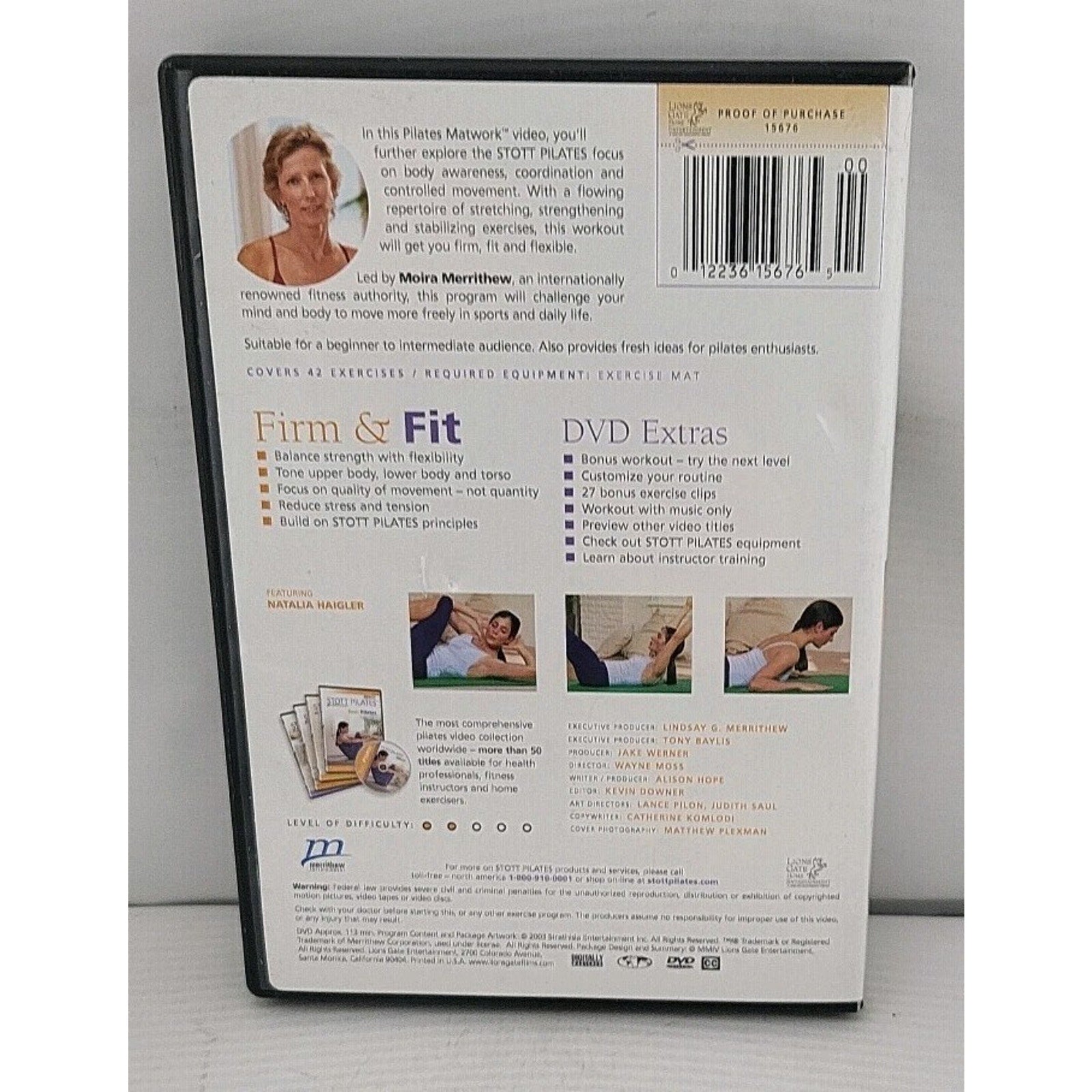 Stott Pilates Firm & FIT (DVD, 2004)