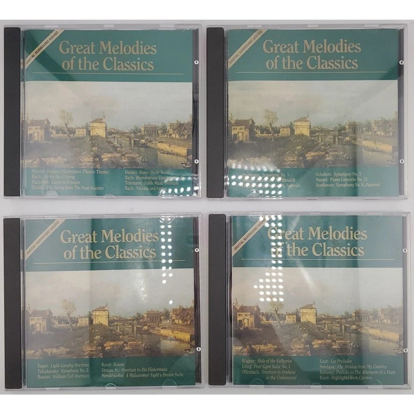 Great Melodies of the Classics by Various Artists /CD, Oct-1994, 4 Discs,