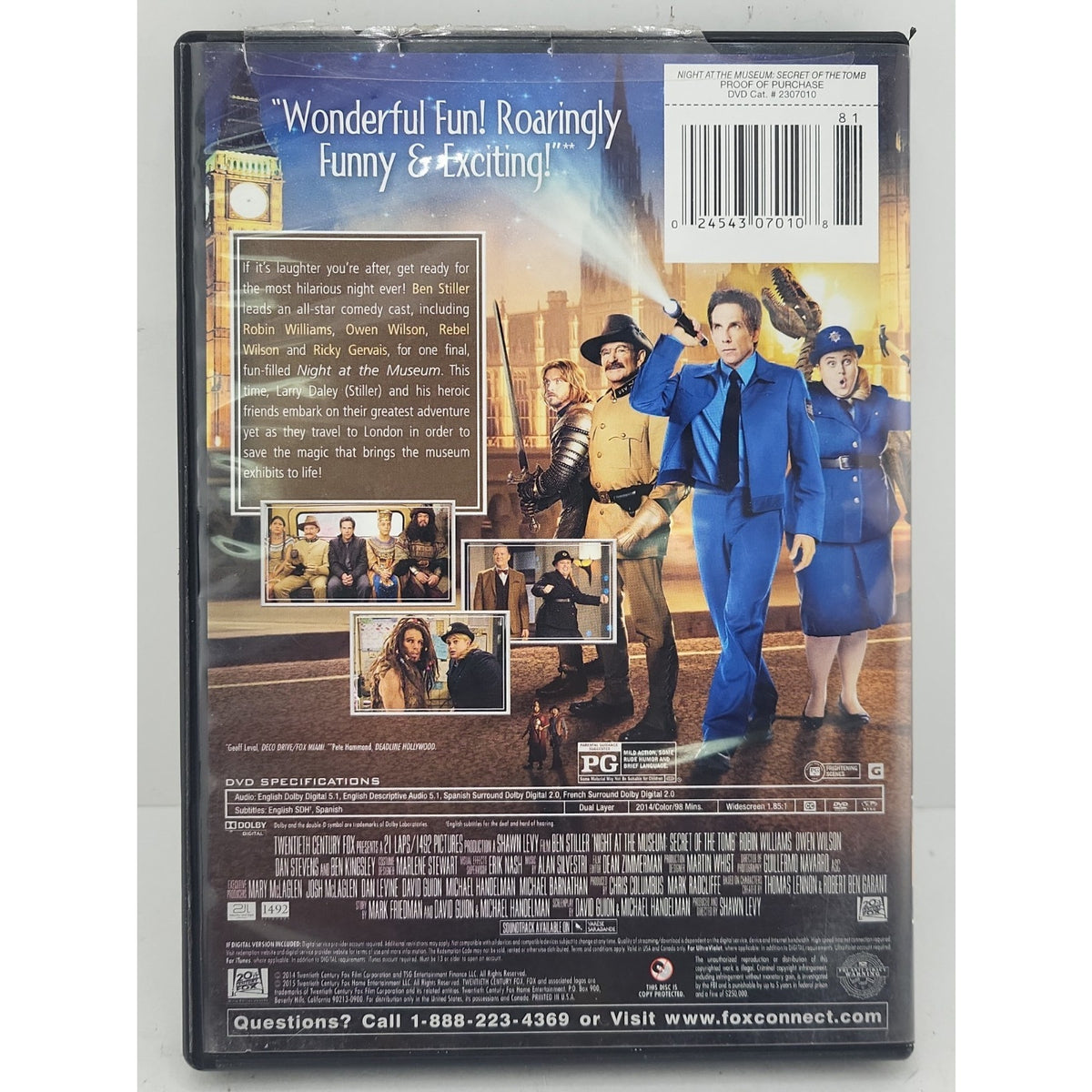 Night At the Museum Secret of the Tomb - DVD