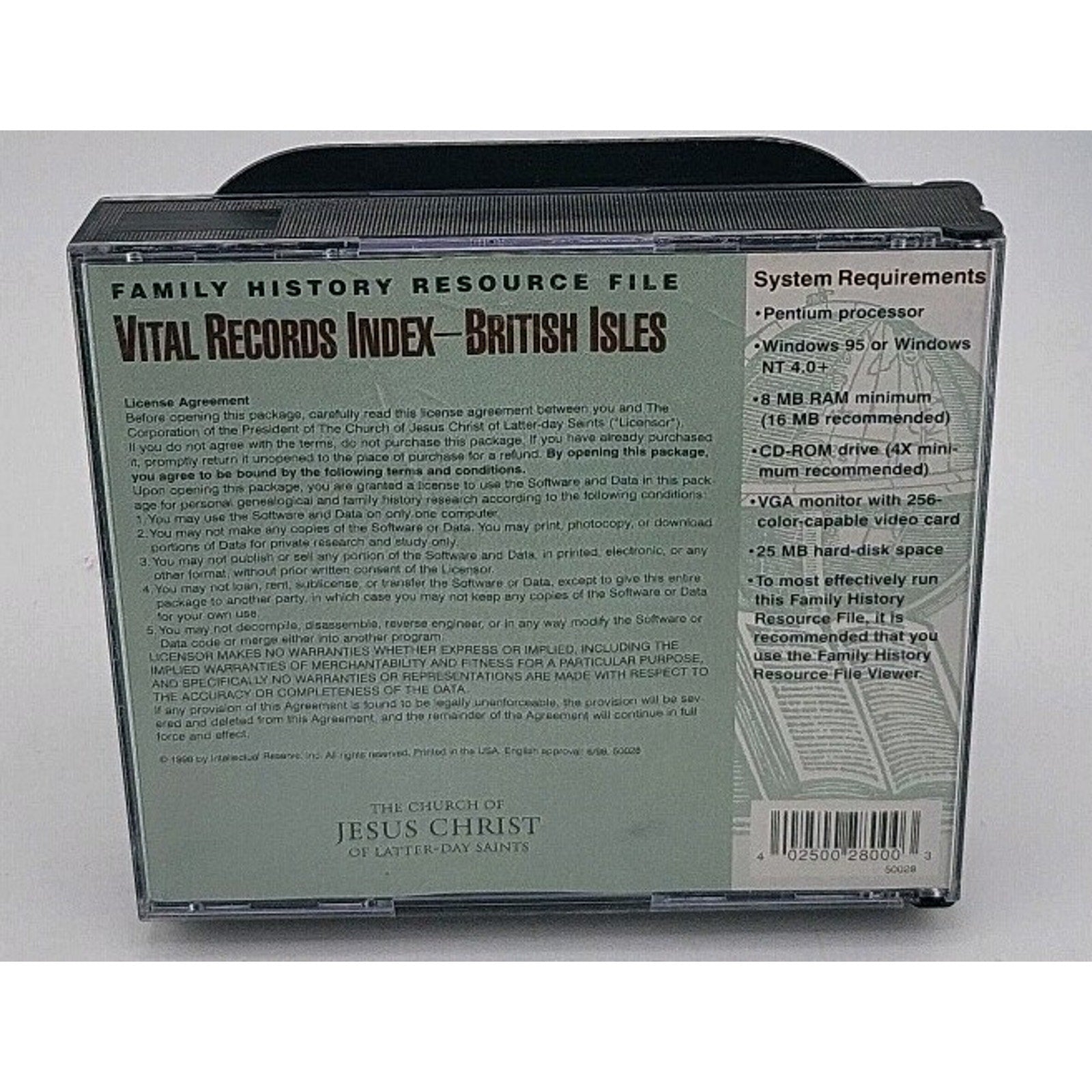 Vital Records Index British Isles CDs 1538-1888 Genealogy Births Marriages