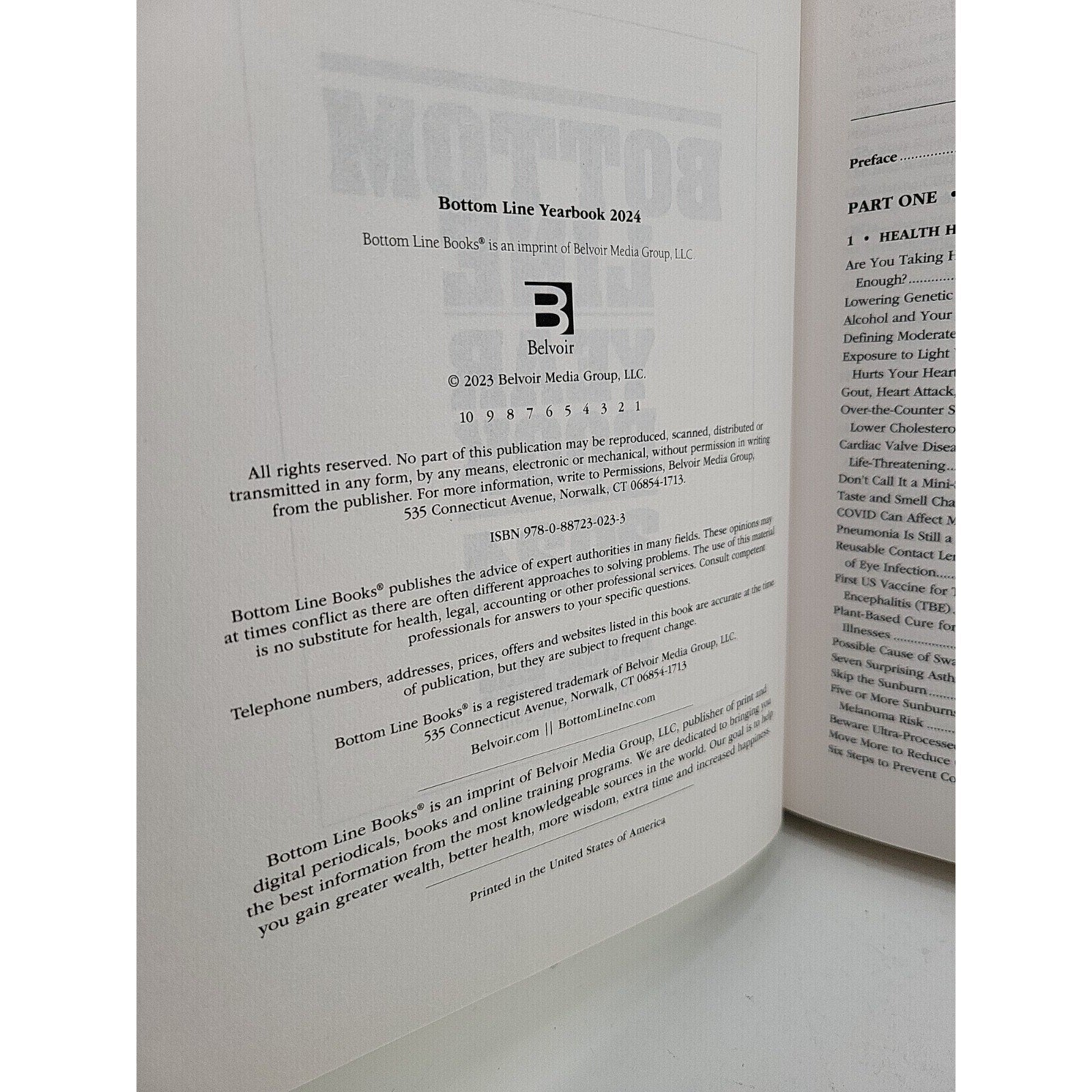 Yearbook 2024 by Bottom Line Books (2024, Hardcover)