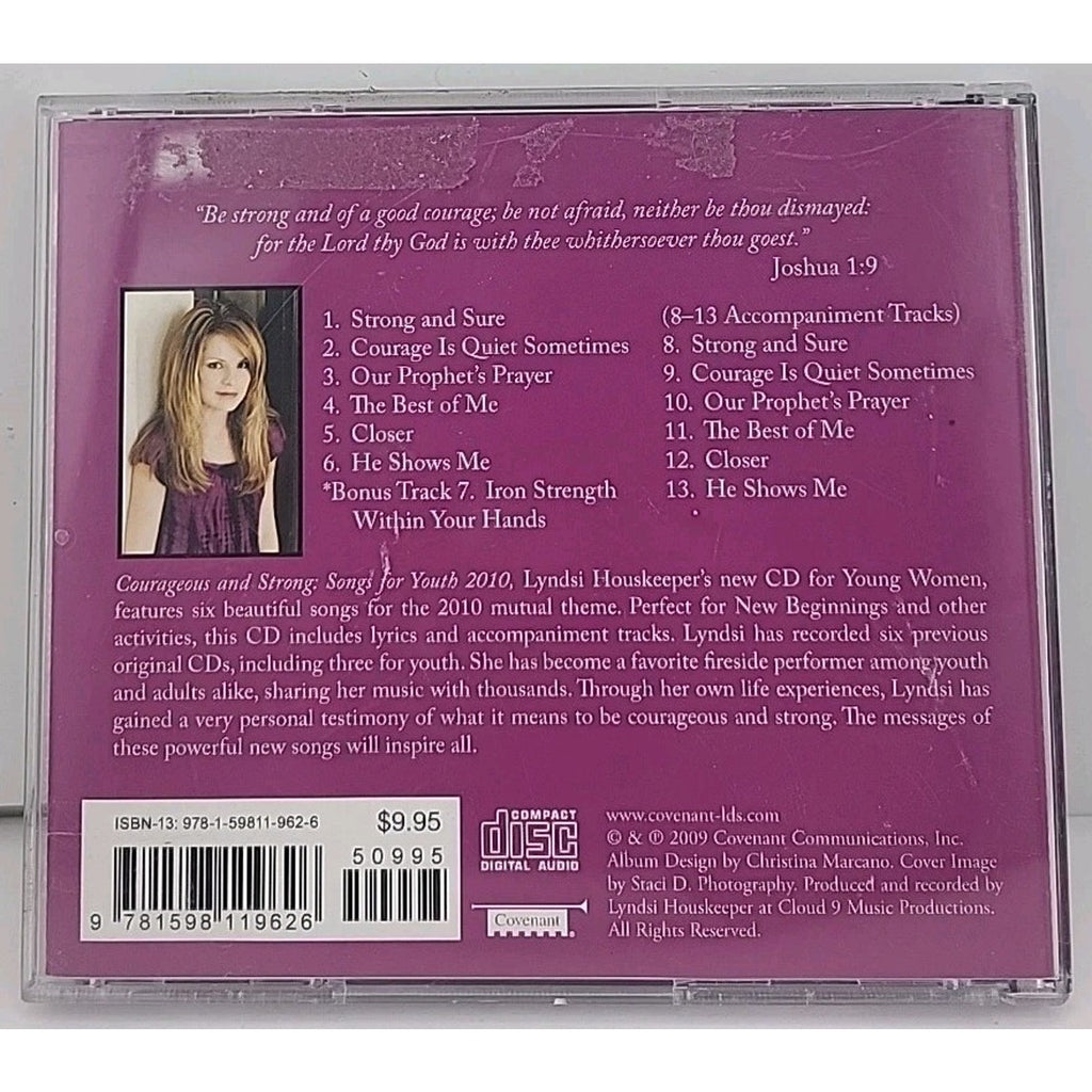Courageous & Strong CD by Lyndsi Houskeeper Songs for Youth 2010