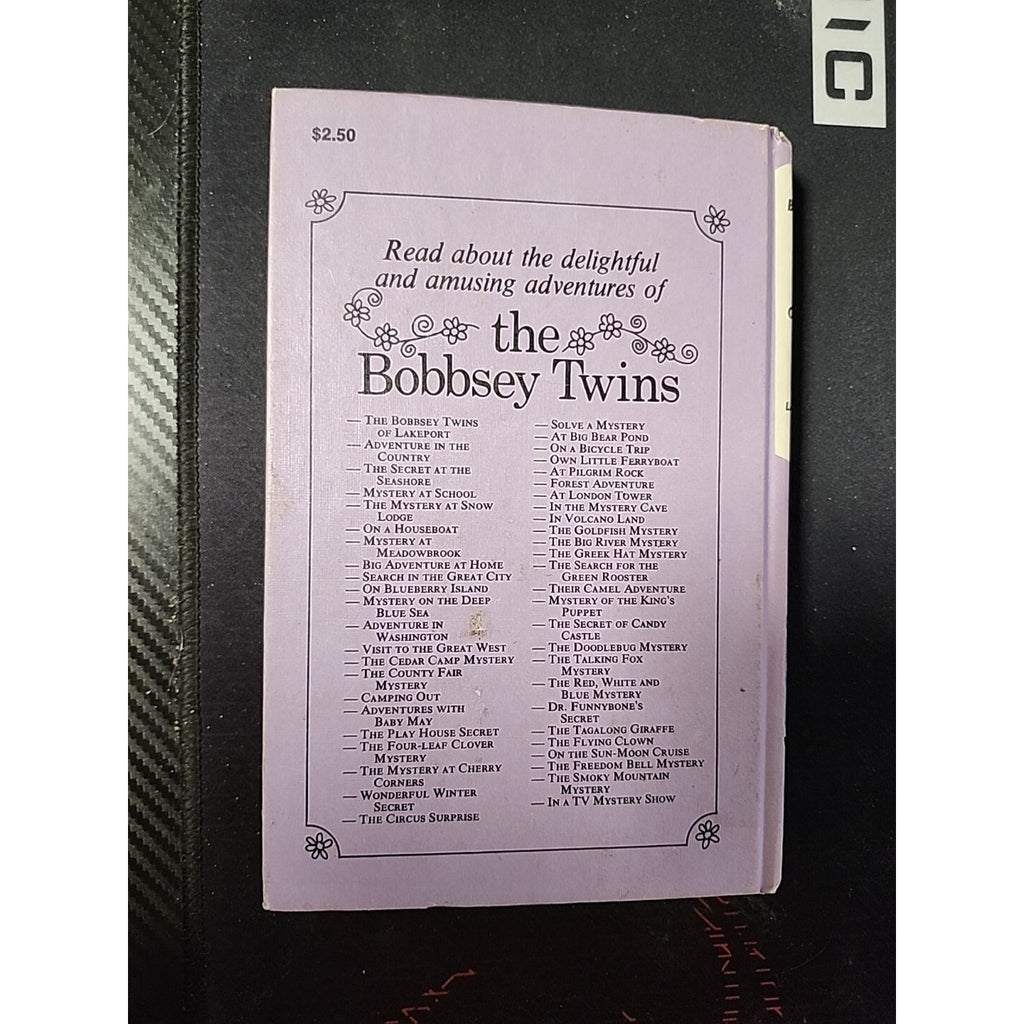 BOBBSEY TWINS ADVENTURE IN THE COUNTRY BY LAURA LEE HOPE HC BOOK 1961 GROSSET