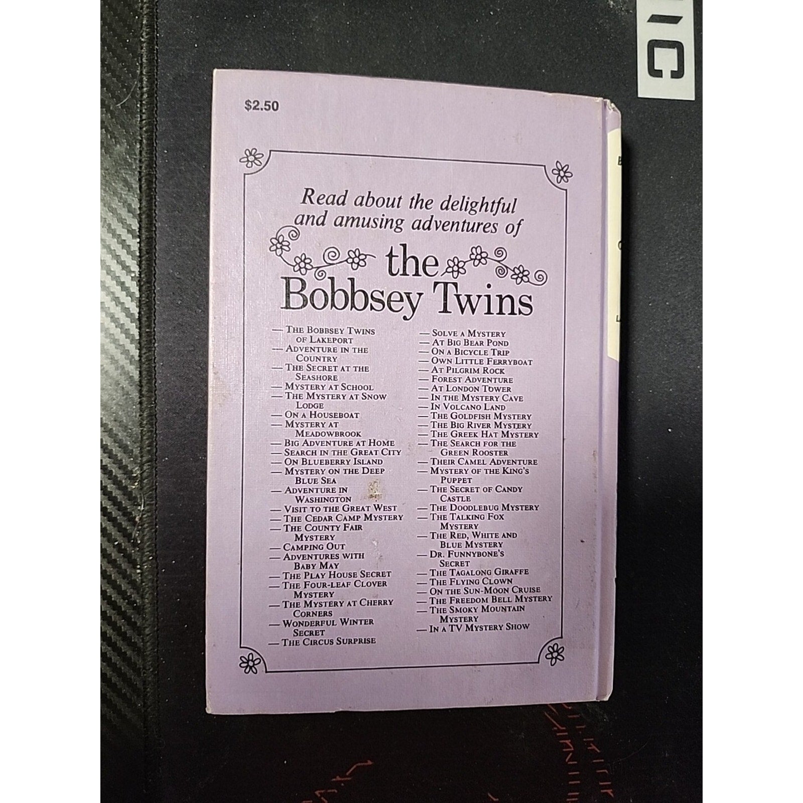 BOBBSEY TWINS ADVENTURE IN THE COUNTRY BY LAURA LEE HOPE HC BOOK 1961 GROSSET