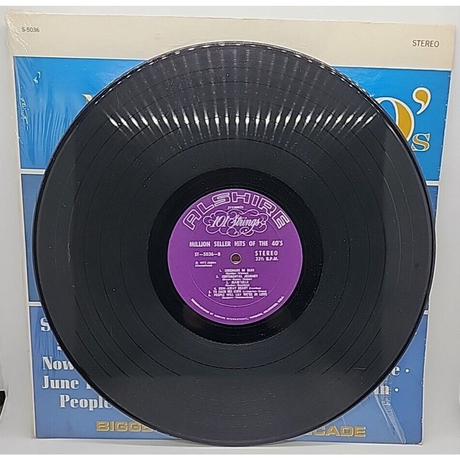 101 Strings - Million Seller Hit Songs of the 40's Vinyl Record (Record)