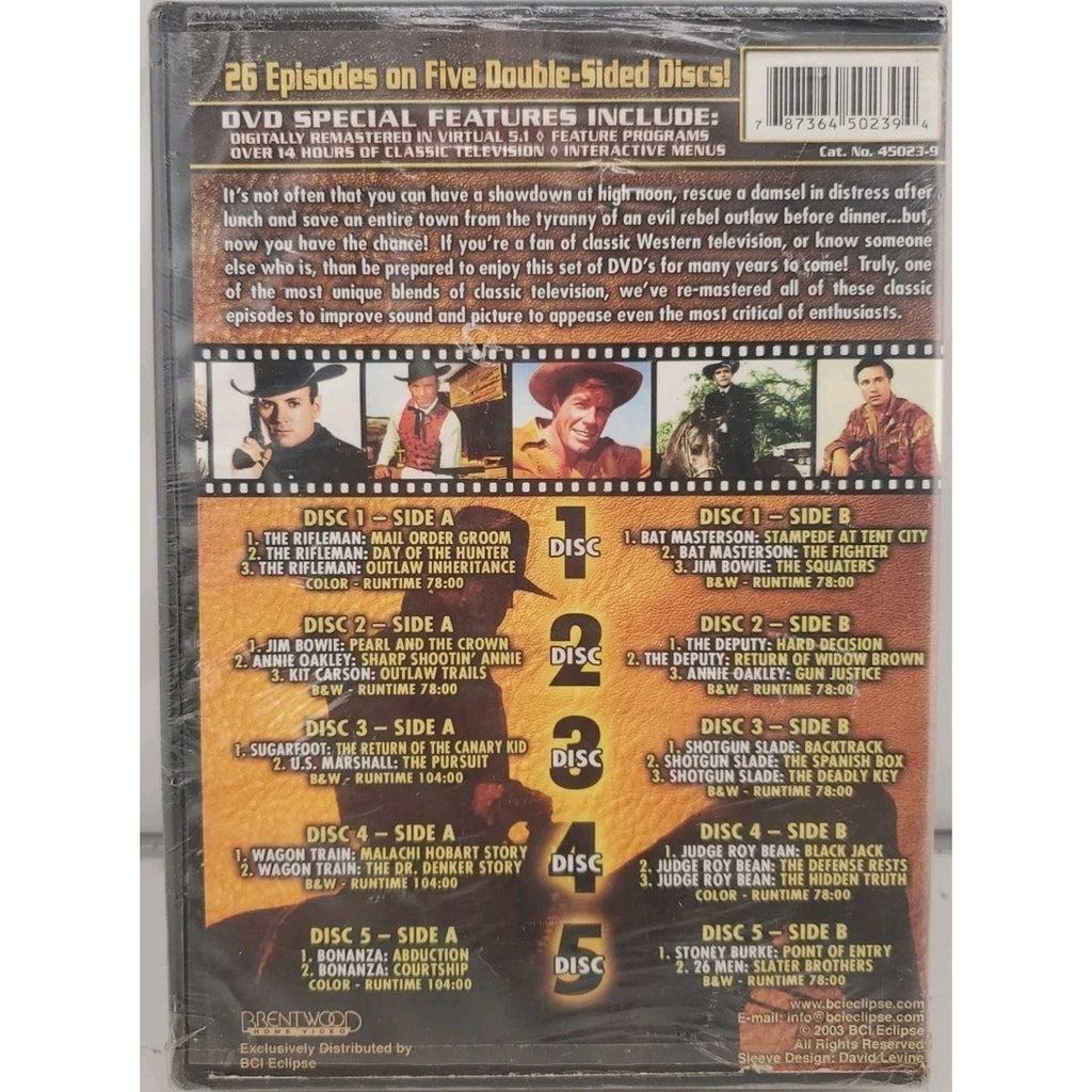 Great Western TV Shows - Five DVD Set (DVD, 2003, 5-Disc Set) *Brand New*