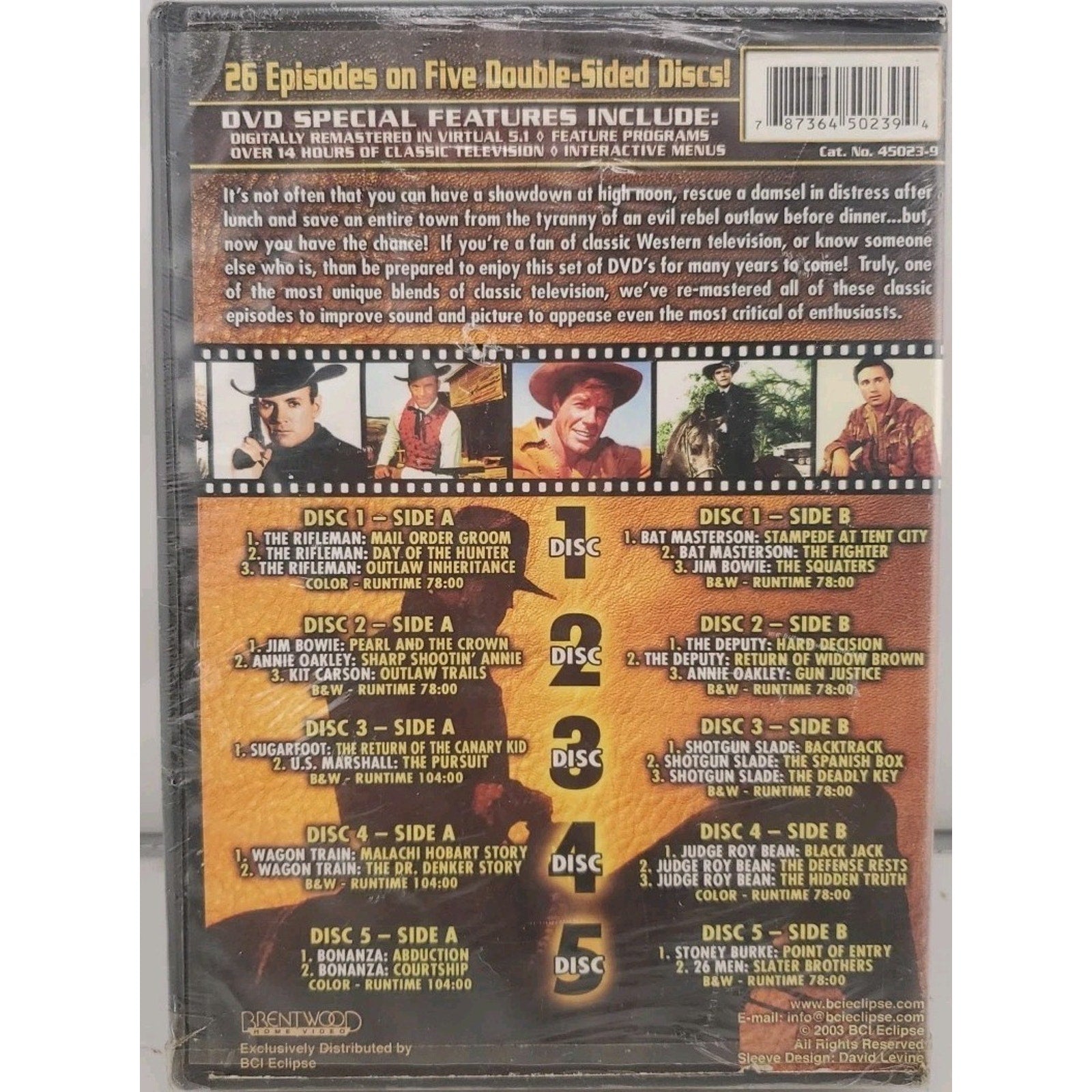 Great Western TV Shows - Five DVD Set (DVD, 2003, 5-Disc Set) *Brand New*
