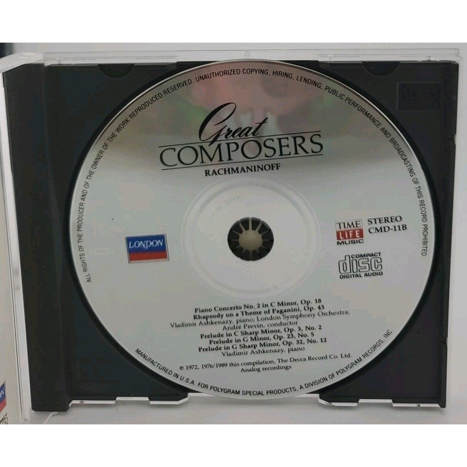 Rachmaninoff Great Composers (CD)