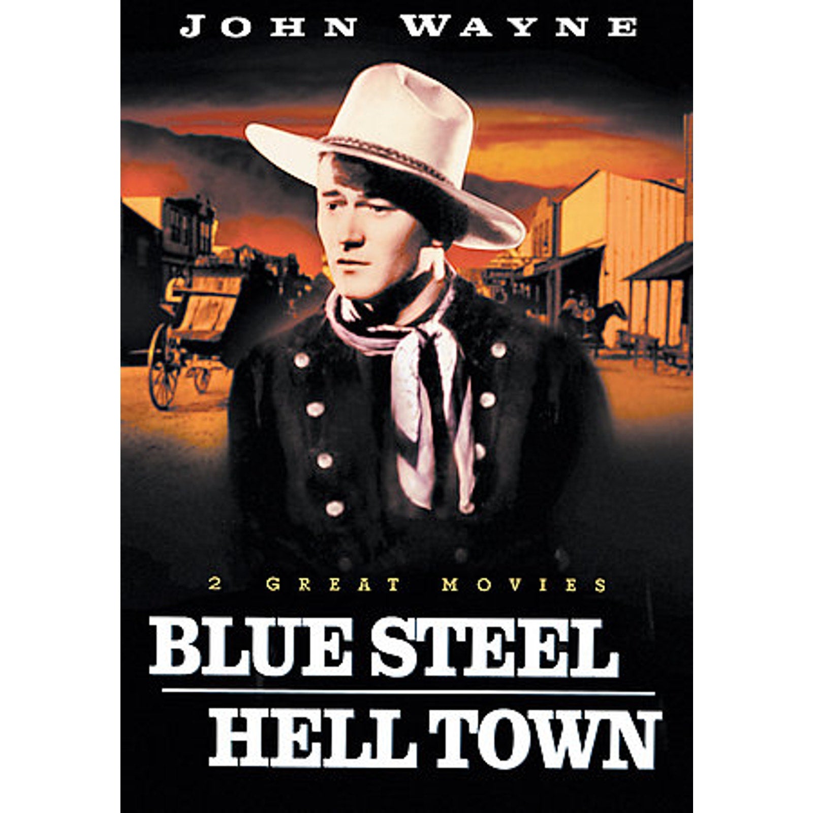 John Wayne - Double Feature: Blue Steel/Hell Town (DVD, 2001)