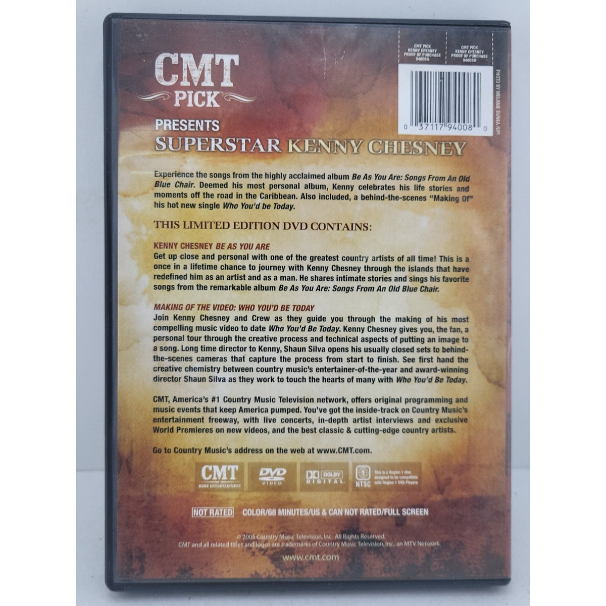 Kenny Chesney CMT Pick DVD 2005