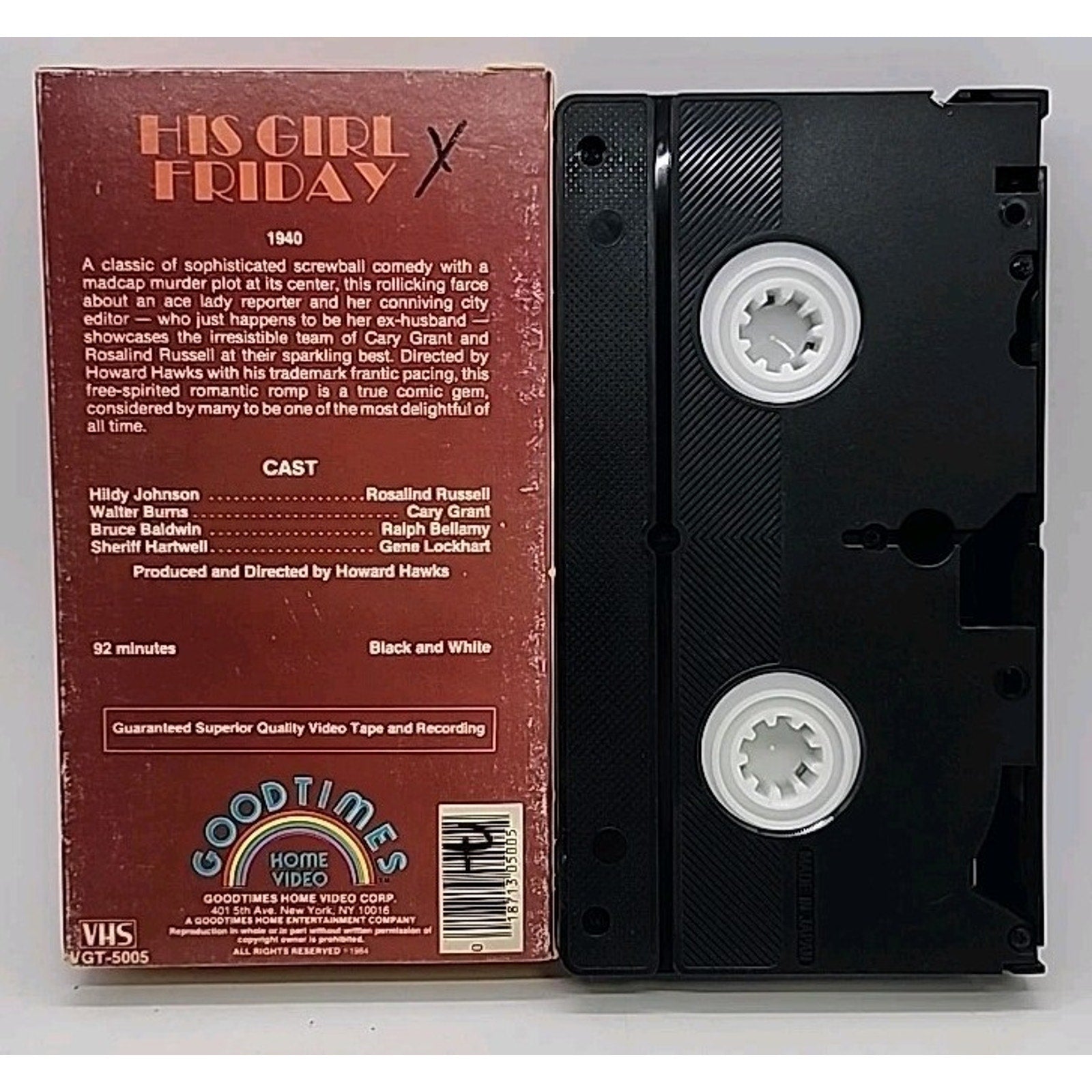 His Girl Friday (VHS)