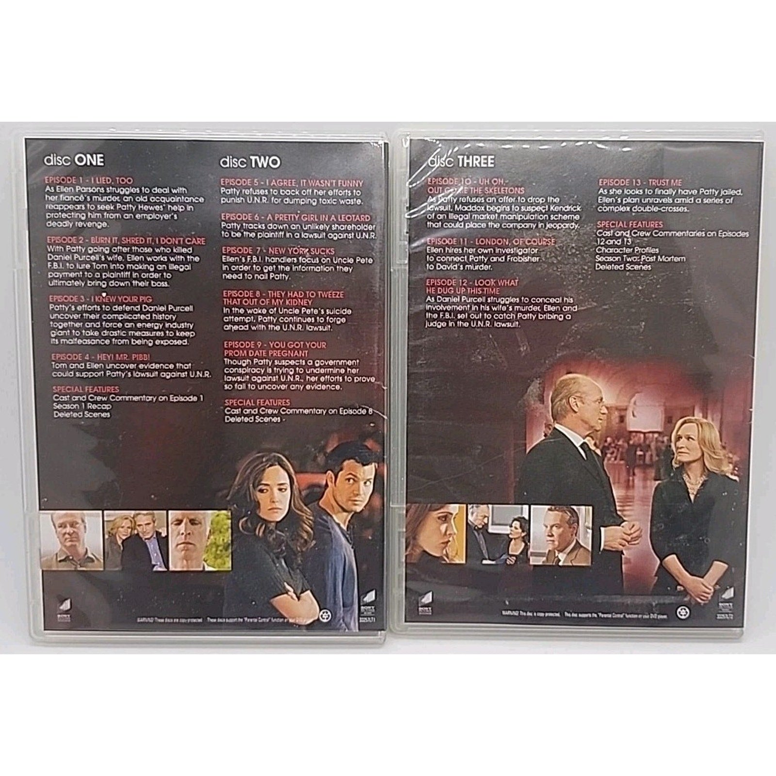 Damages: The Complete Second Season (DVD, 2010, 3-Disc Set)