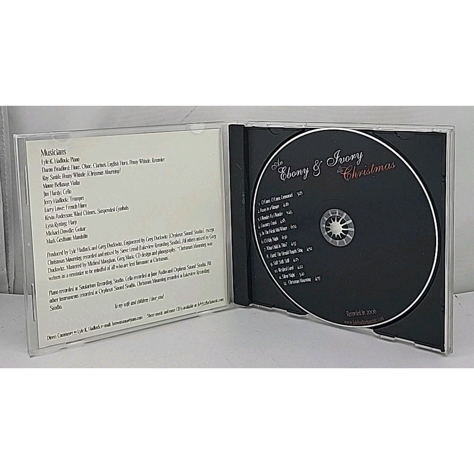 An Ebony & Ivory Christmas with Lyle Hadlock (CD 2006) Holiday Music