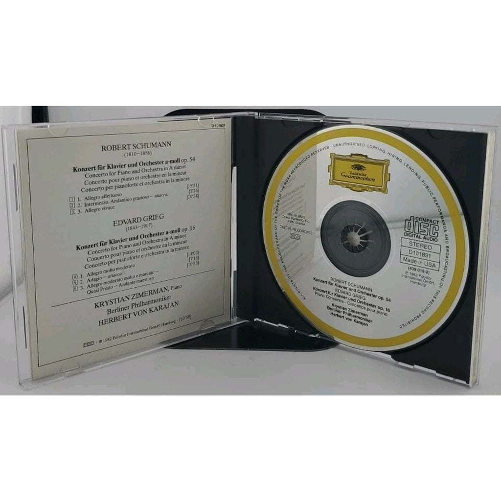 Piano Concerti by Grieg & Schumann / Zimerman / Karajan / Bpo (CD, 1993)