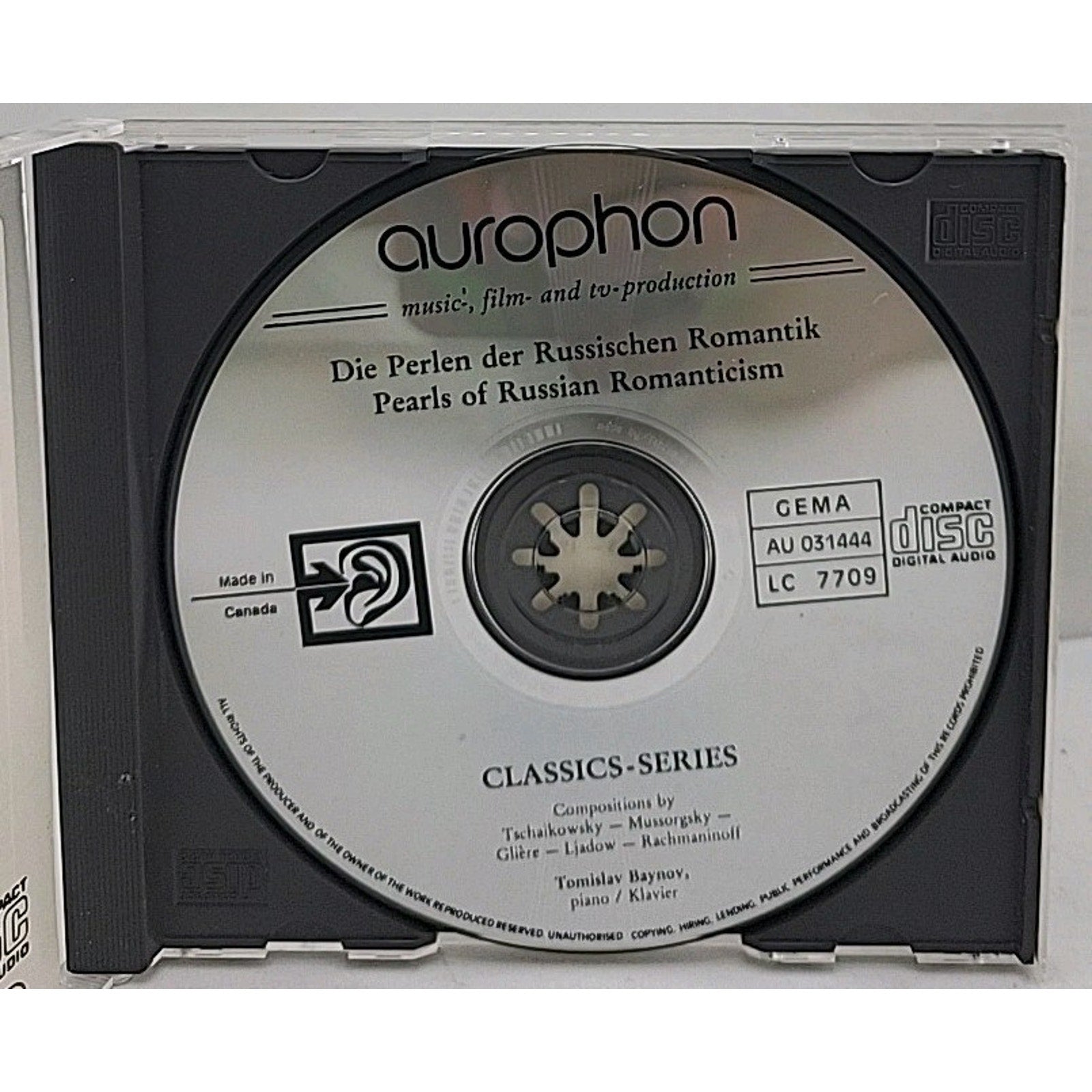 Tomislav Baynov: Pearls of Russian Romanticism, (CD, 1993)