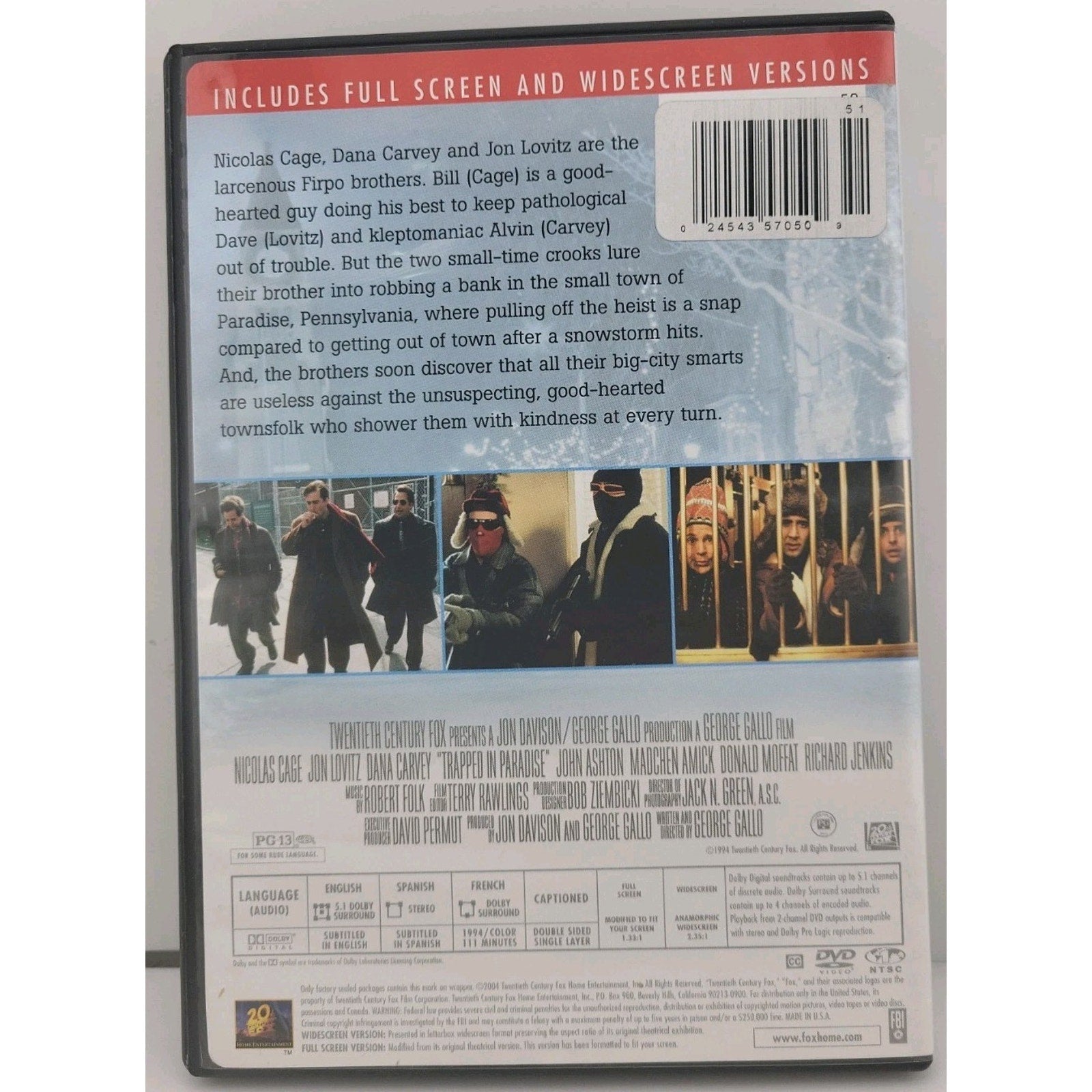 Trapped in Paradise (DVD, 2004)