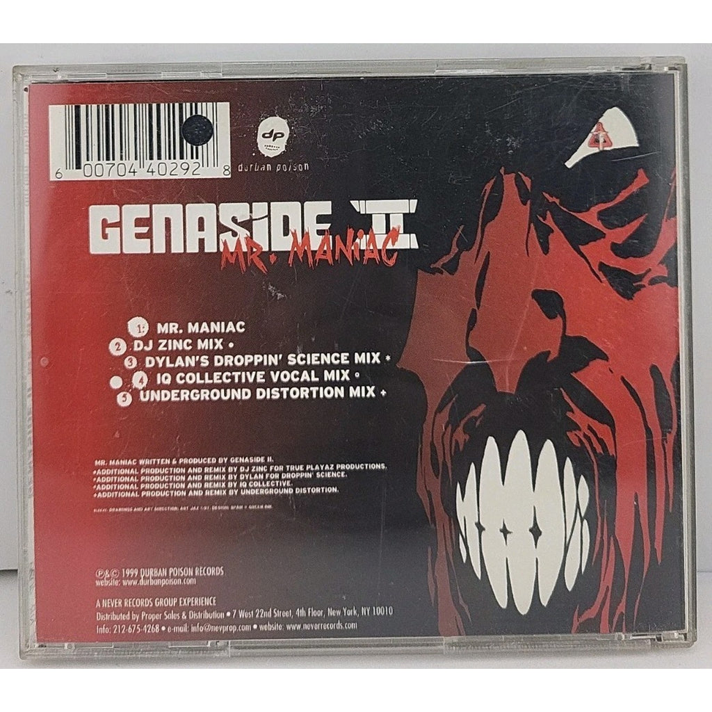 Mr. Maniac by Genaside 2 (Cd5 Maxi-Single, 1999)