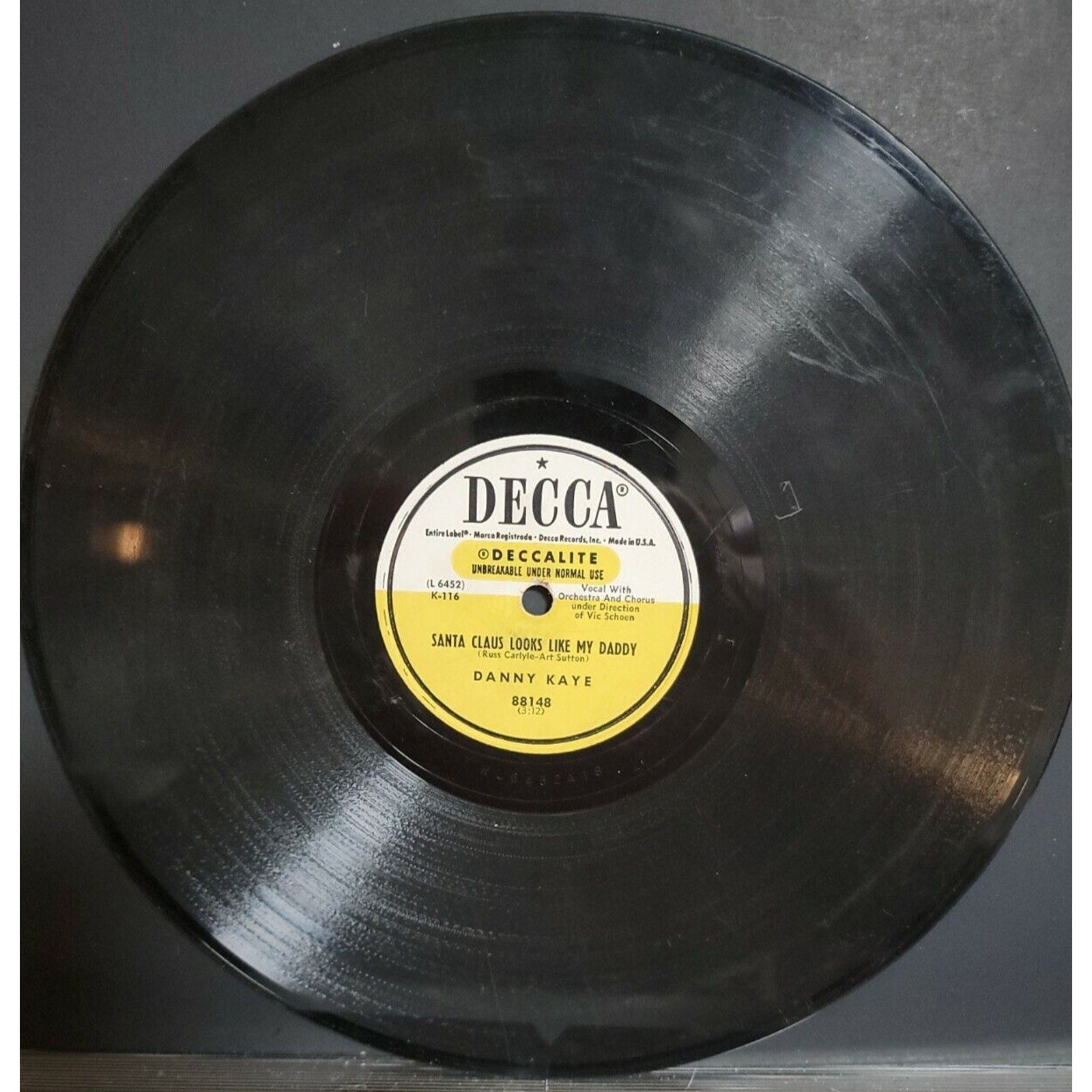 My Two Front Teeth / Santa Claus Looks Like My Daddy - Danny Kaye - Decca - L...