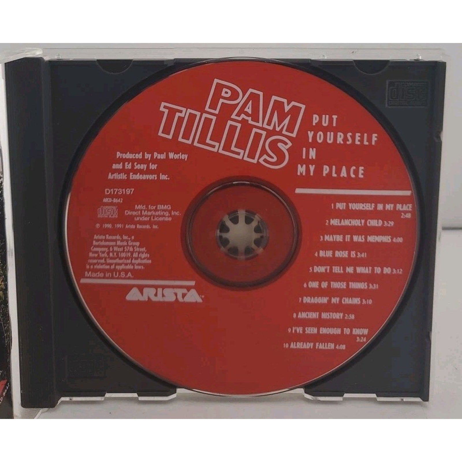 Put Yourself in My Place by Pam Tillis (CD, 1991, Arista)