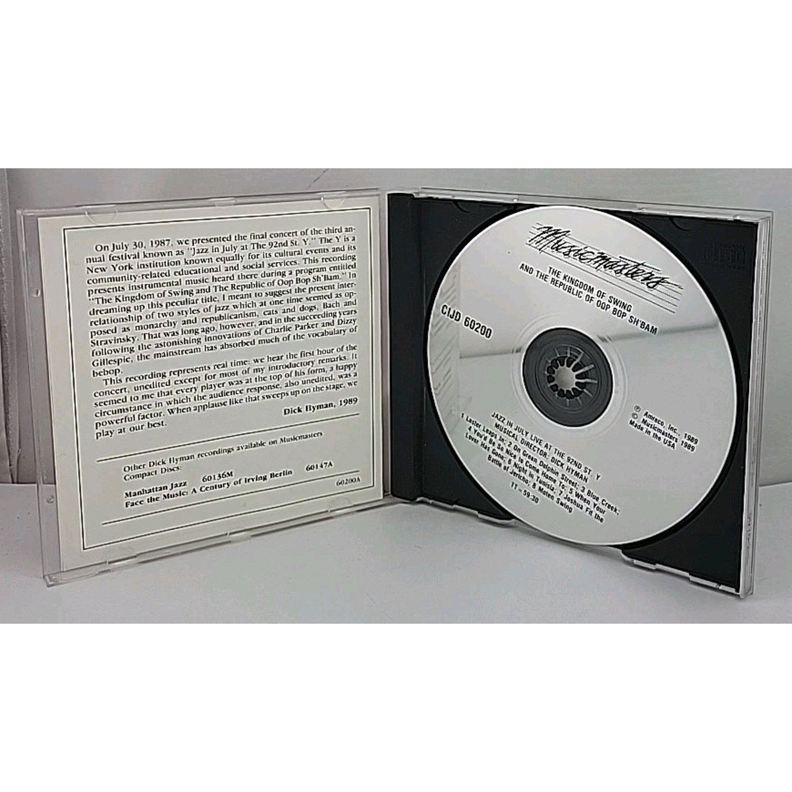 The Kingdom of Swing & The Republic of Oop Bop Sh'bam by Dick Hyman (CD,...