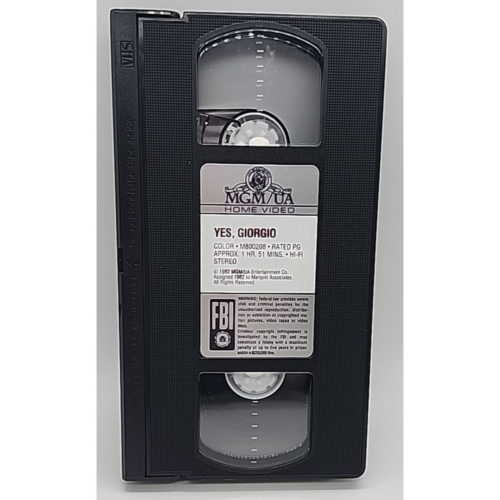 Yes, Giorgio (VHS, 1992)
