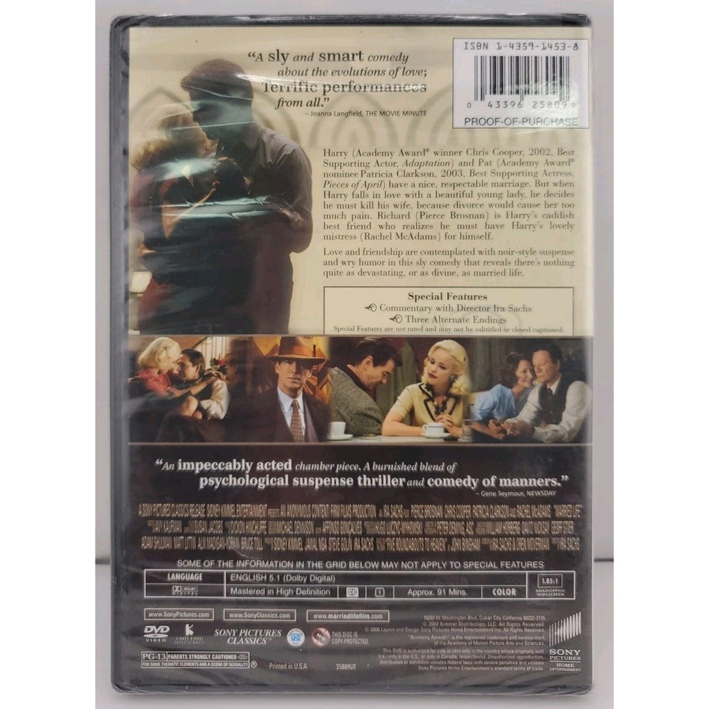 Married Life (DVD, 2008) *Brand New*