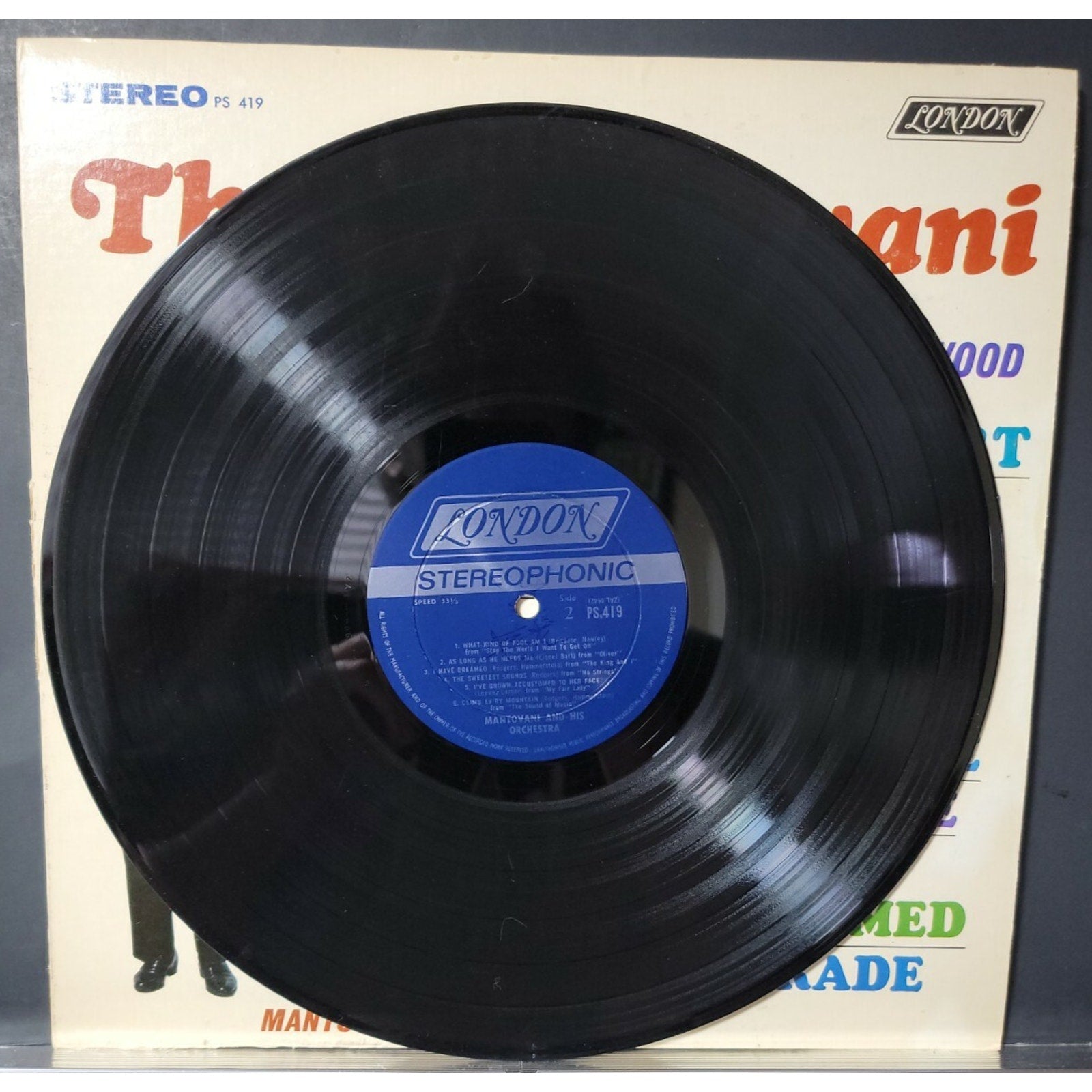 Mantovani And His Orchestra ‎– The Mantovani Sound-Big Hits From Broadway And Ho