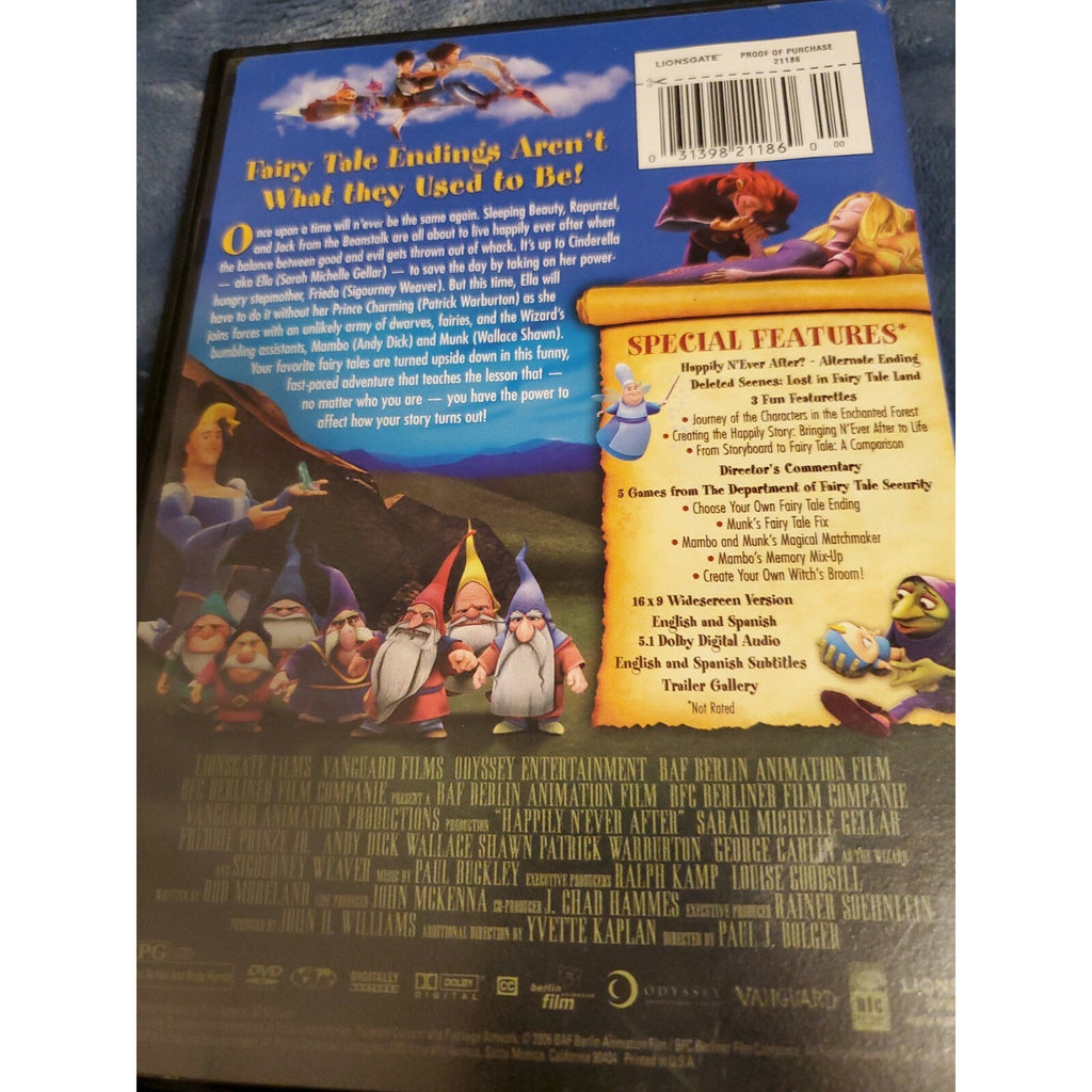 Happily Never After DVD (Widescreen) Blockbuster Case