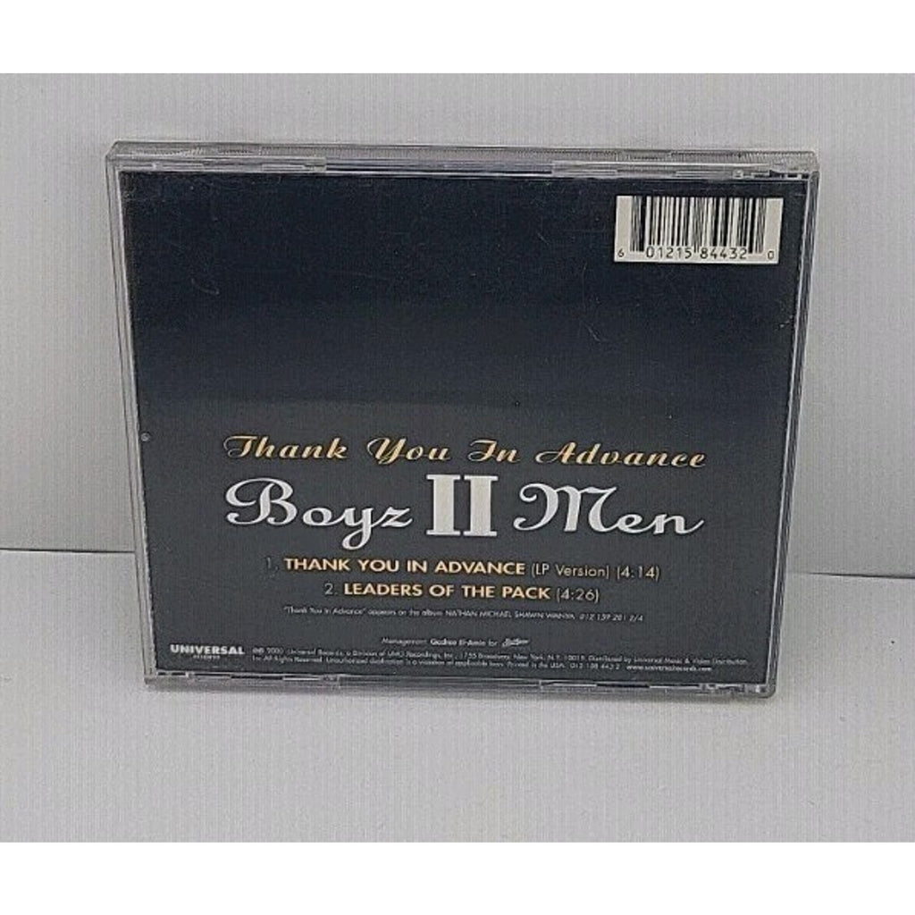 Thank You in Advance by Boyz II Men (CD Single, 2000)