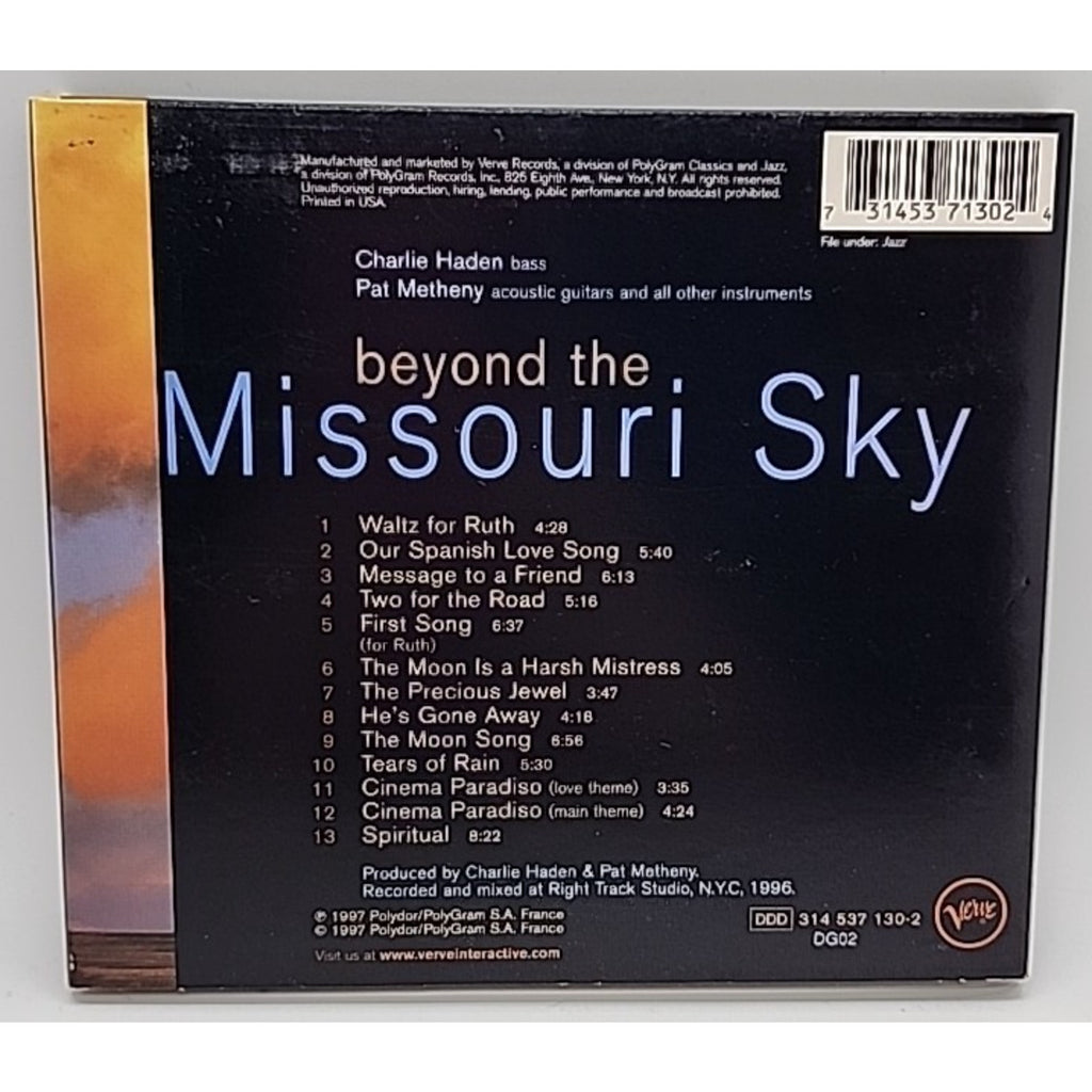 Beyond the Missouri Sky: Short Stories by Haden, Charlie / Metheny, Pat (CD)