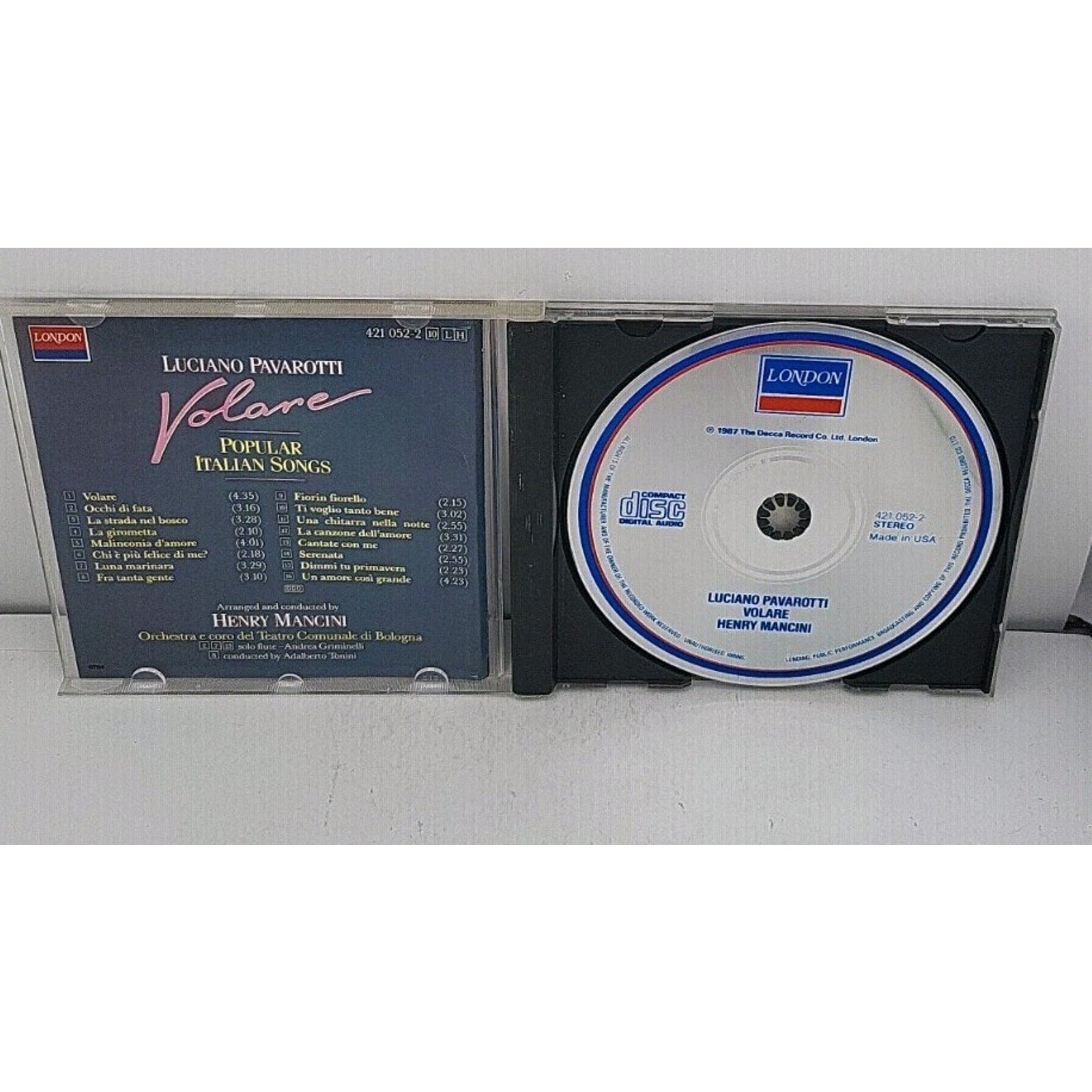 Volare/Popular Italian Songs by Luciano Pavarotti (CD, 1990)