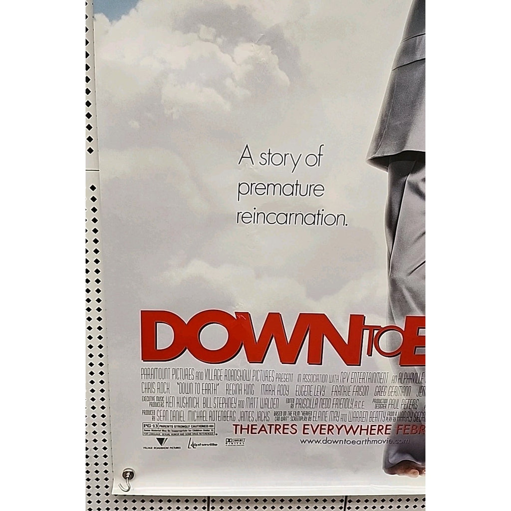 Down to Earth (Final) Movie Theater Poster 27x40 Double Sided