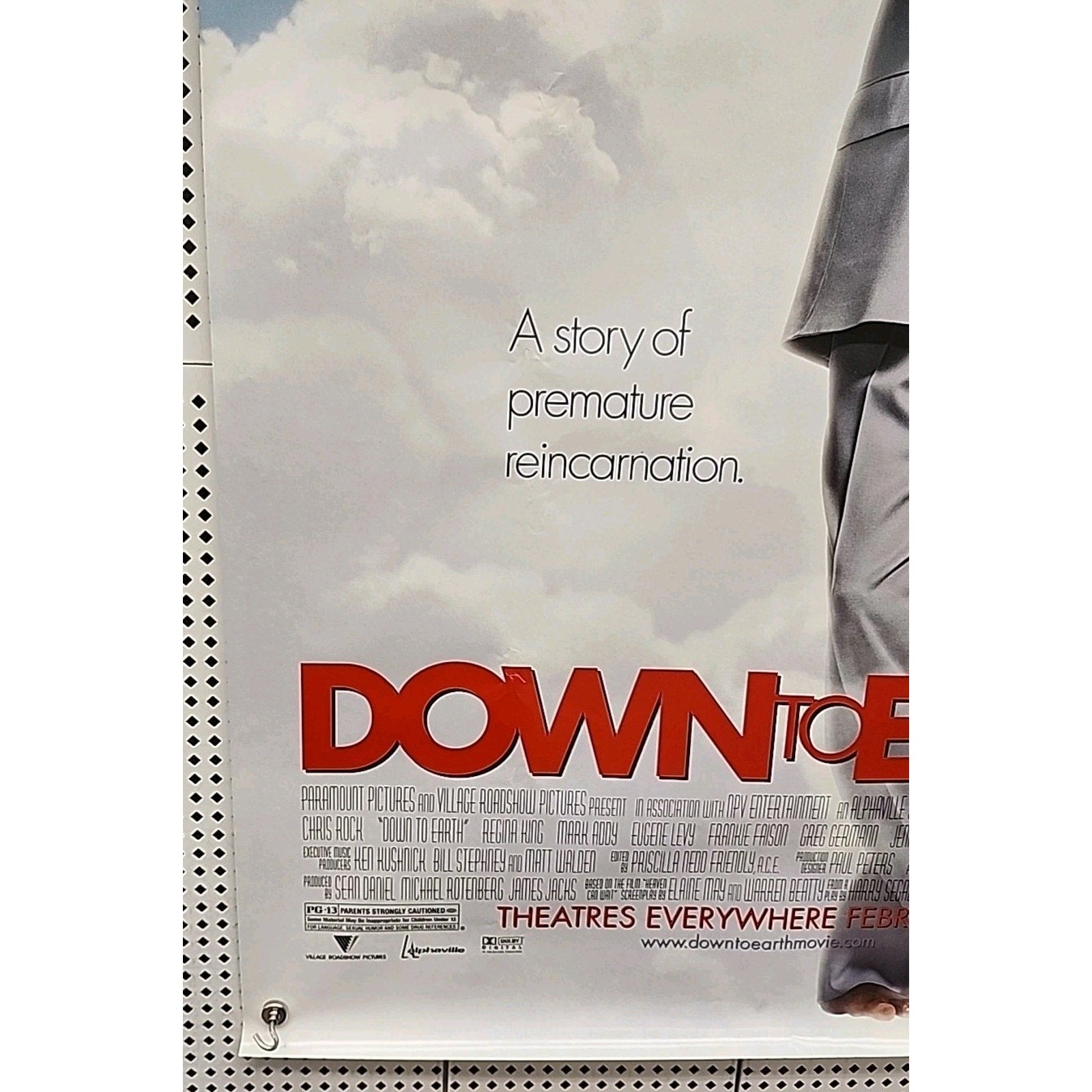 Down to Earth (Final) Movie Theater Poster 27x40 Double Sided