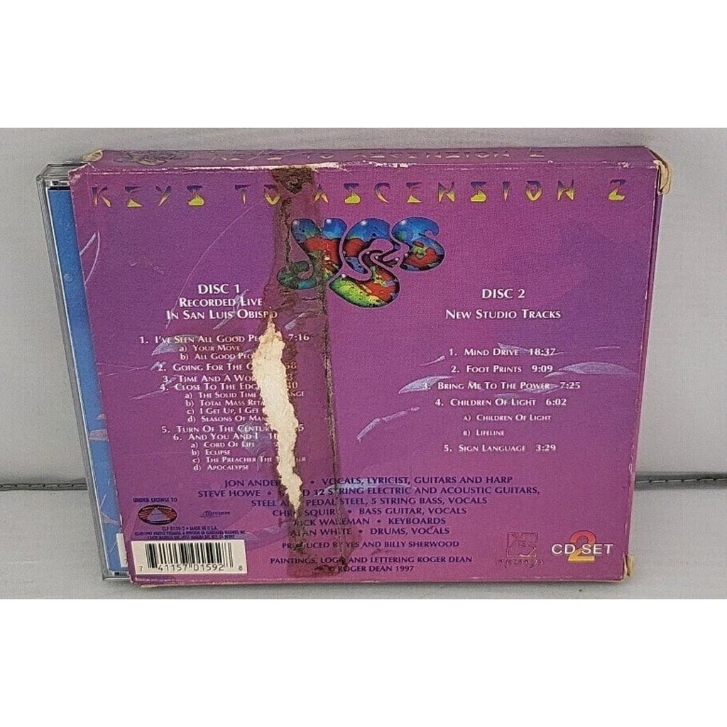 Keys to Ascension 2 by Yes (CD, 1997) 2 Disc