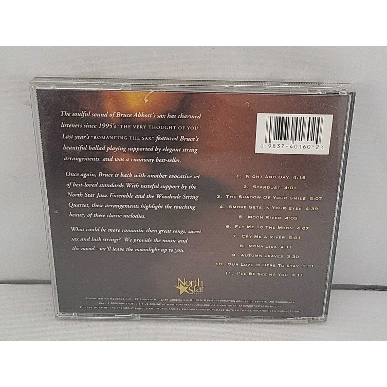Moonlight & Sax by Bruce Abbott (CD, 2002)
