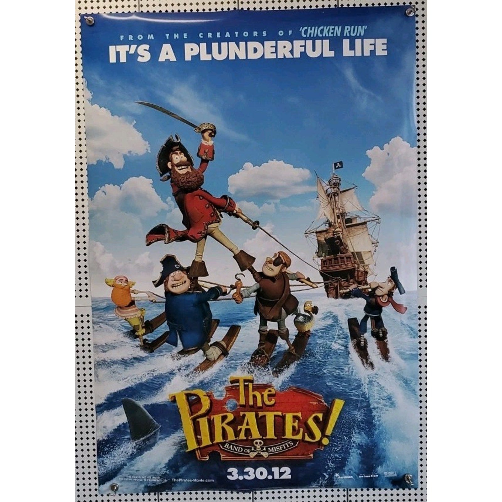 The Pirates Band Of Misfits Movie Poster Original 27x40
