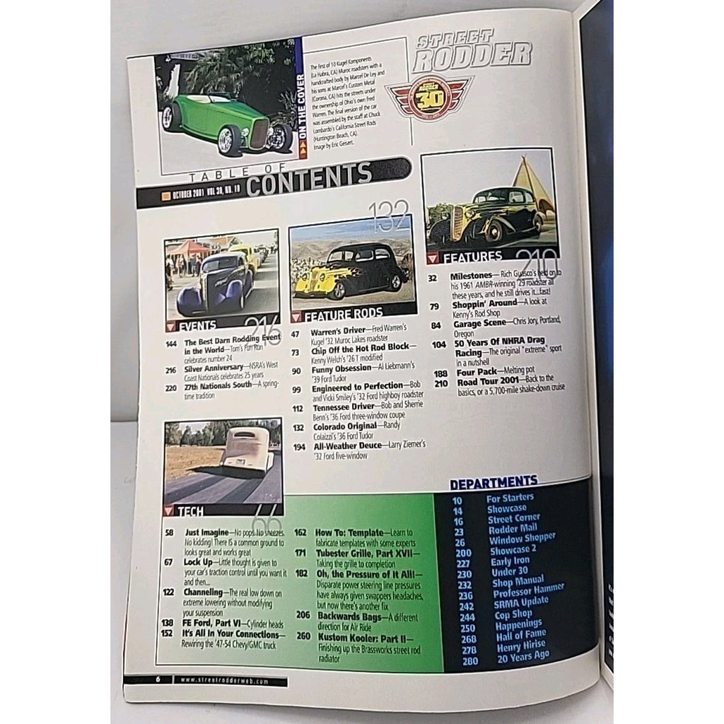 Street Rodder Magazine - October 2001 - Vol. 30 No. 10