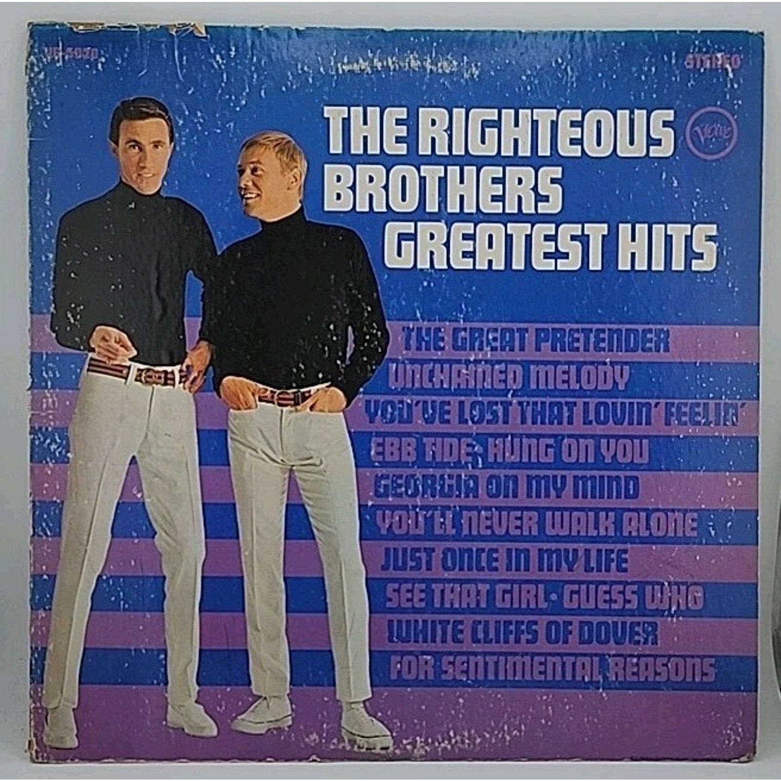 "The Righteous Brothers Greatest Hits" - 33RPM Vinyl - Verve VS 5020 - 1967