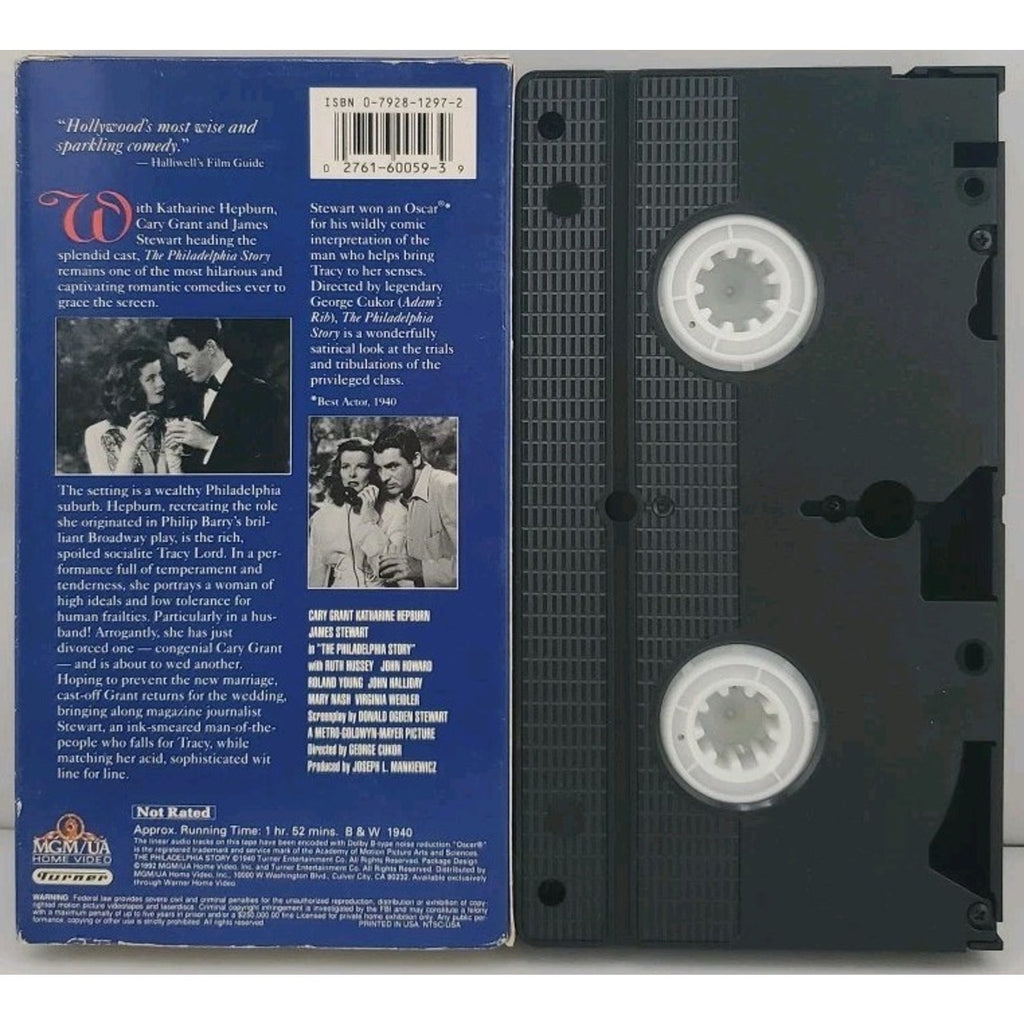 The Philadelphia Story (VHS, 1995, Black White)