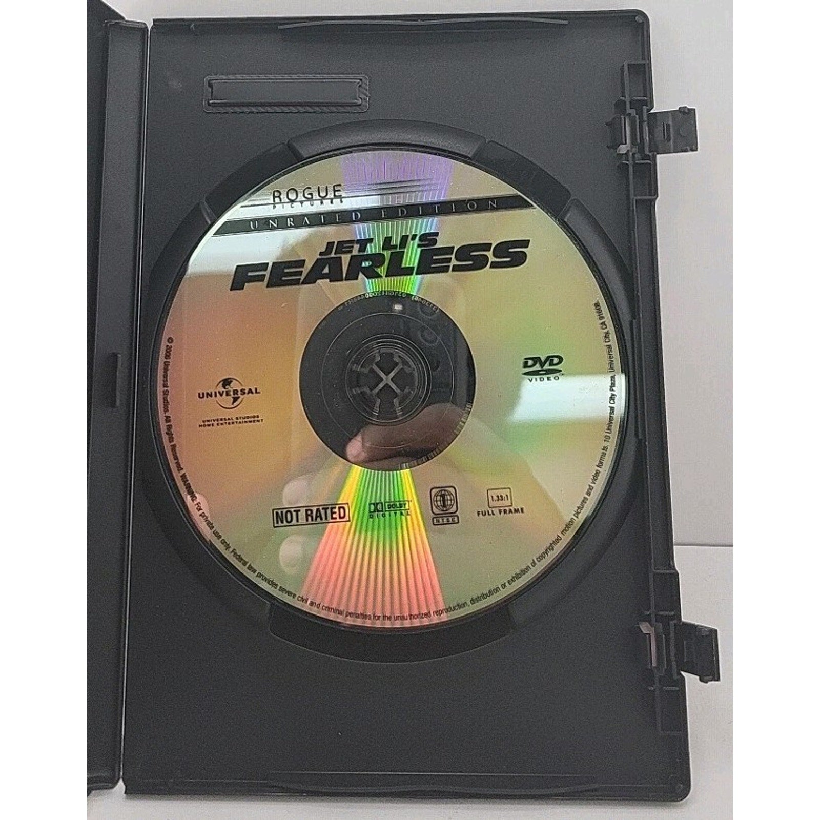 Jet Li's Fearless (DVD, 2006, Full Screen)