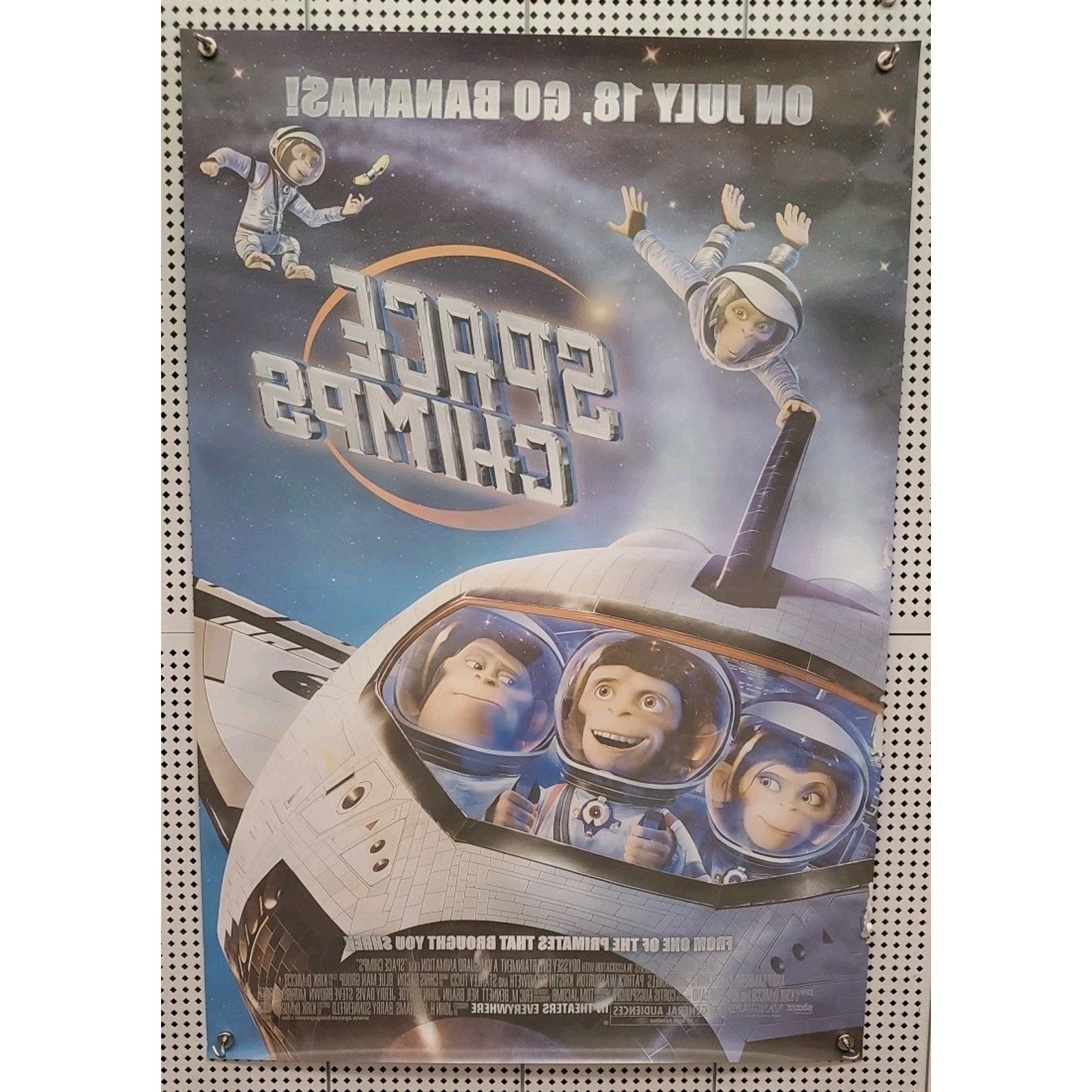 Space Chimps 27x40 Original Double Sided Movie Poster