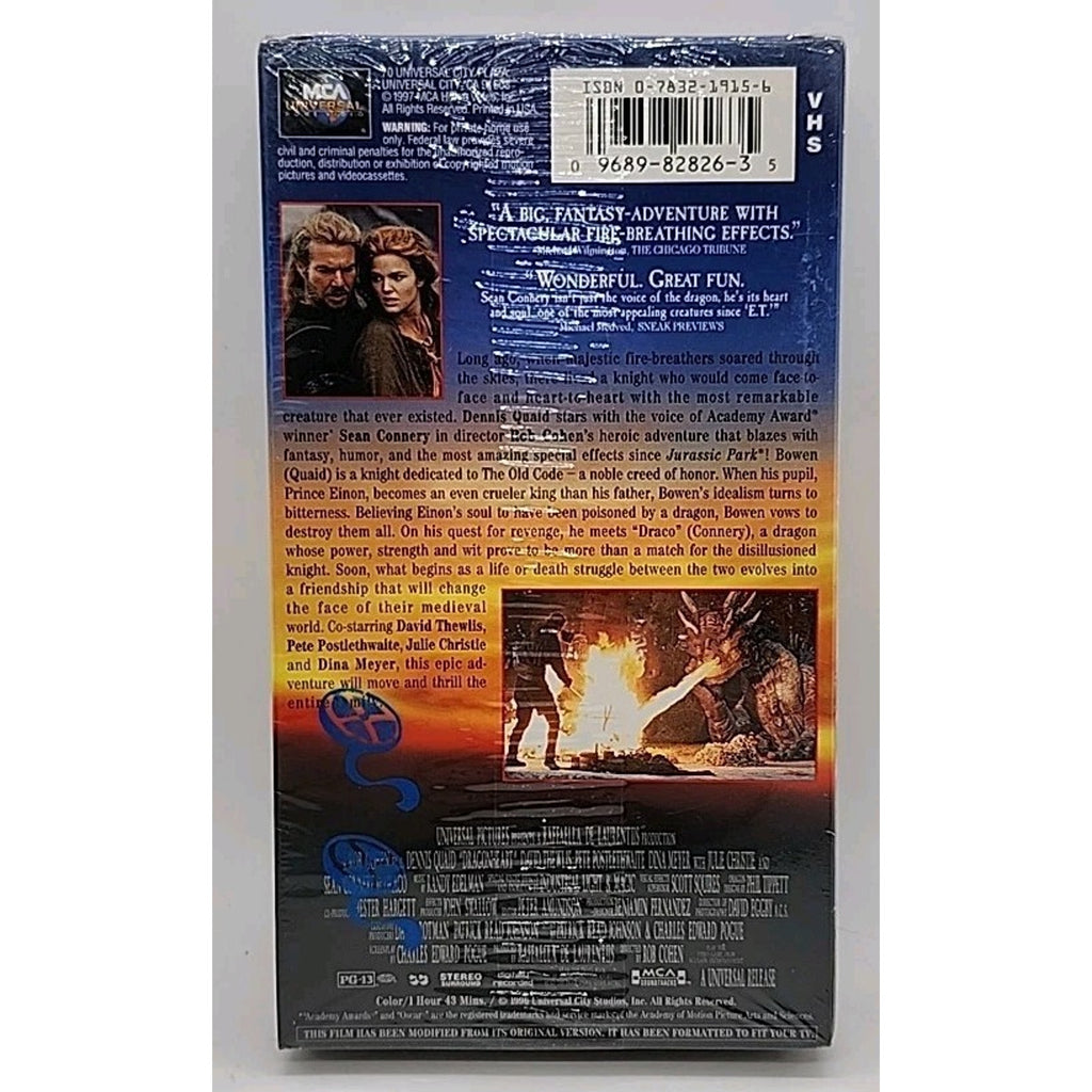 DragonHeart (VHS, 1996) *Brand New*