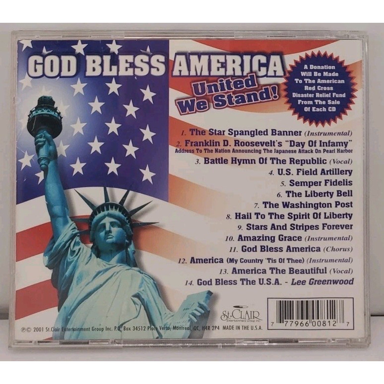 God Bless America: United We Stand by Various (CD, 2001)